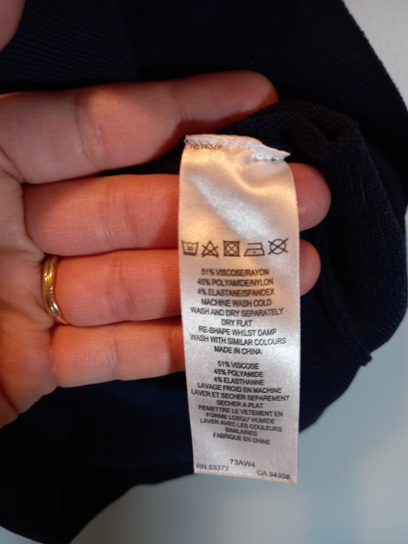 Navy Pencil Skirt Appears to be a XS