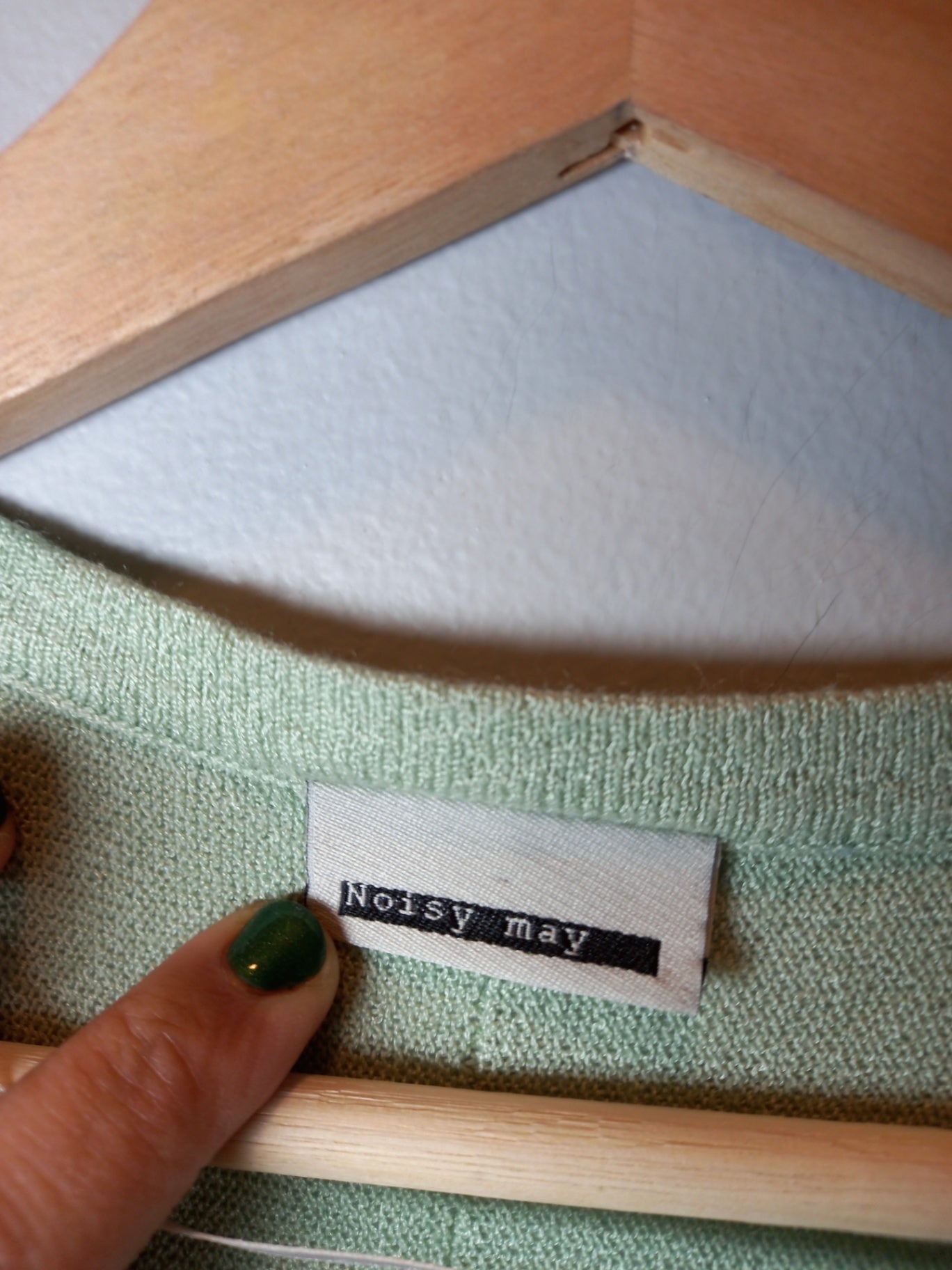 Noisy May Sage Green Sweater Sz M