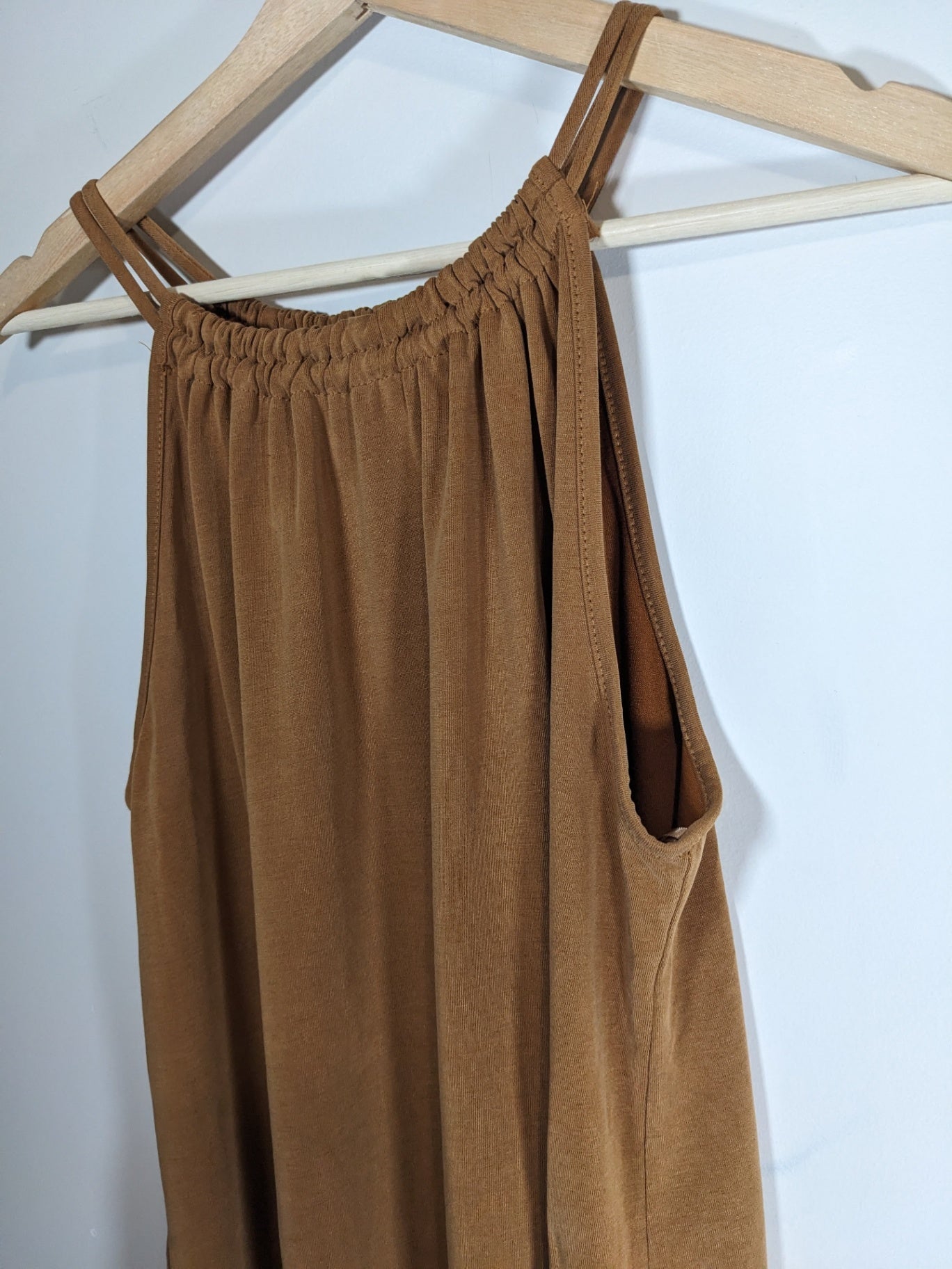 Green Envelope Brown Tank - Medium