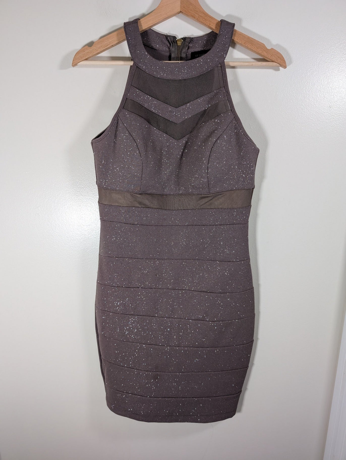Le Chateau sparkly halter dress - Small