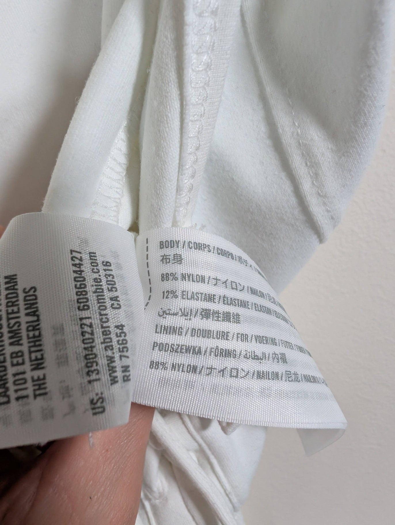 Abercrombie & Fitch White Bodysuit - Small