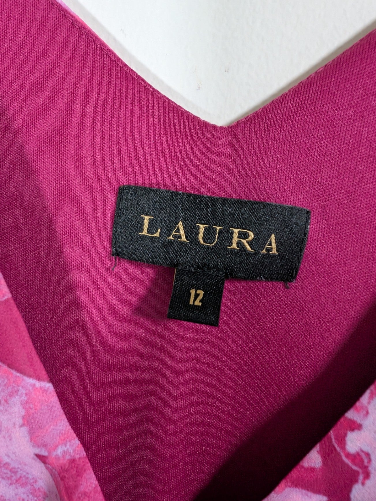 Laura pink floral dress - SZ 12