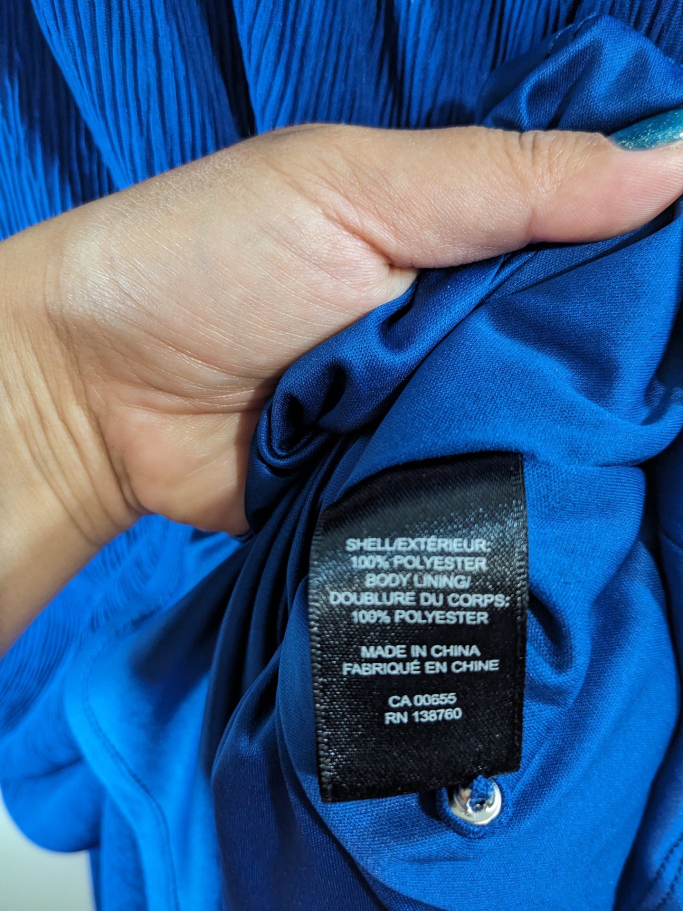 RW&Co. Blue Maxi Dress - Large