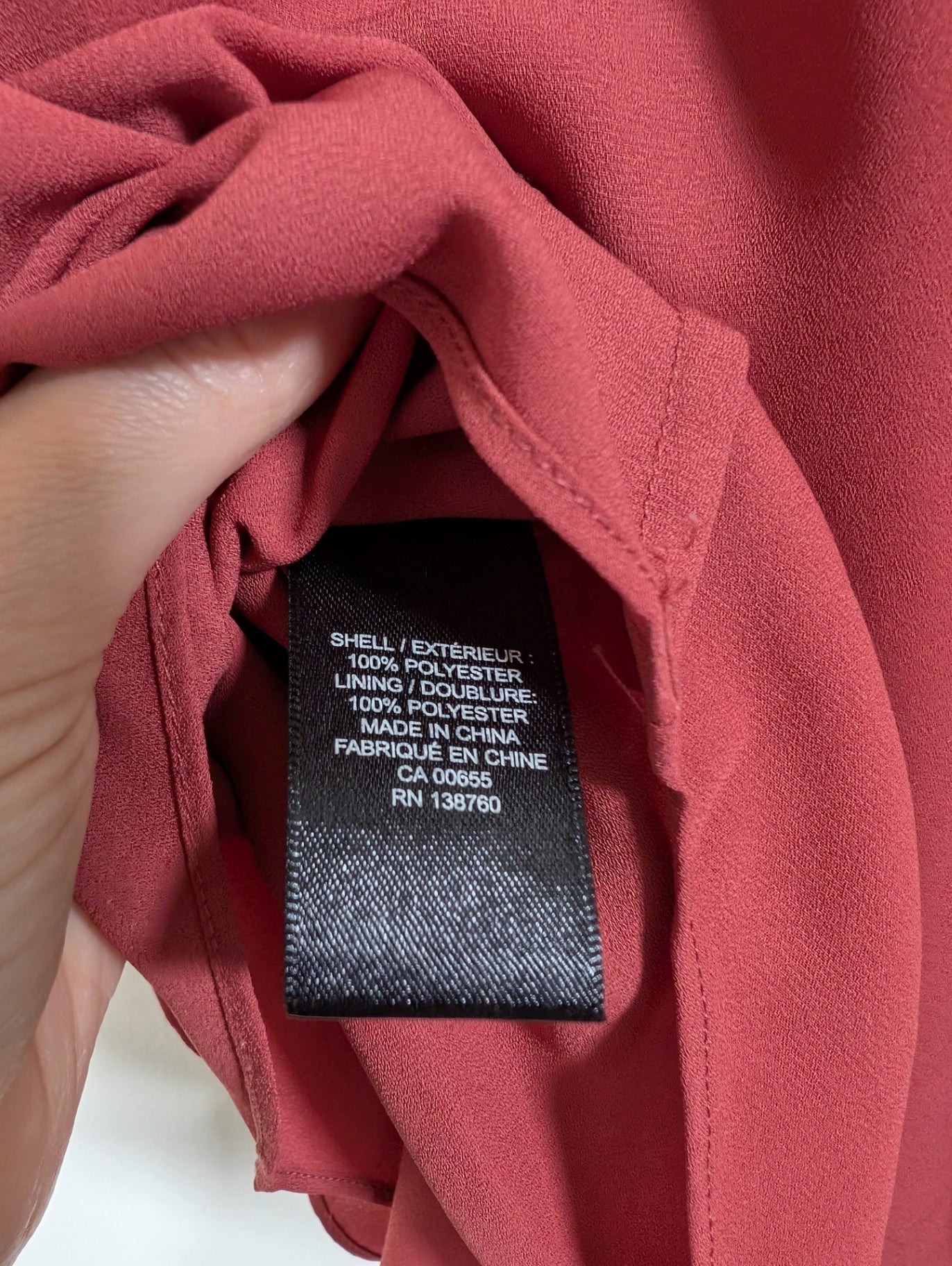RW&Co. red sleeveless blouse - Small