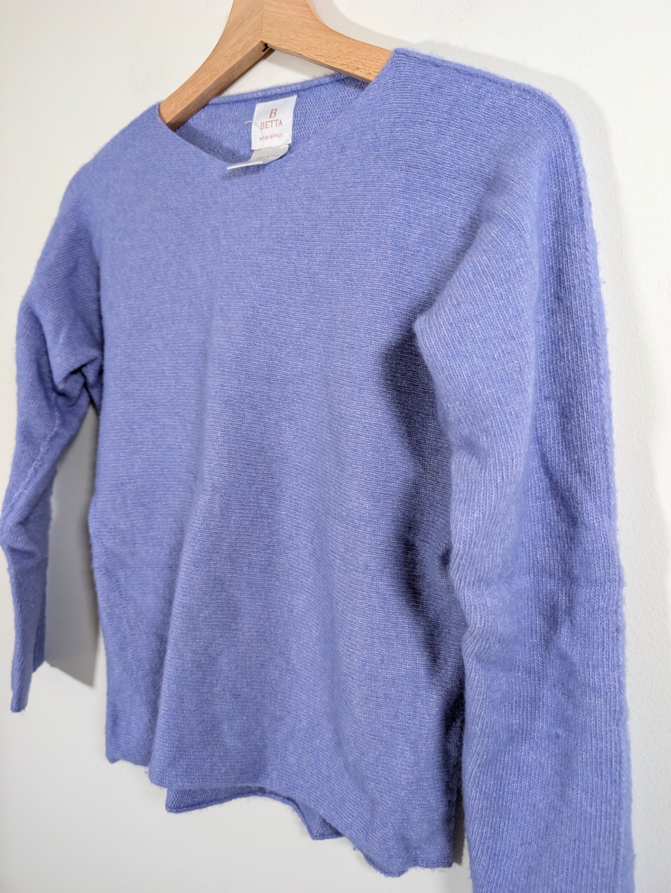 Betta purple merino wool/cashmere sweater - Medium