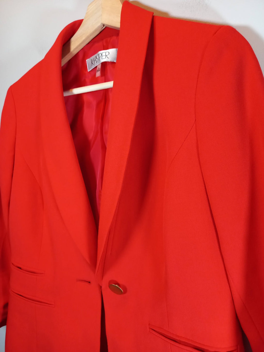 Kasper Red Blazer Sz 4