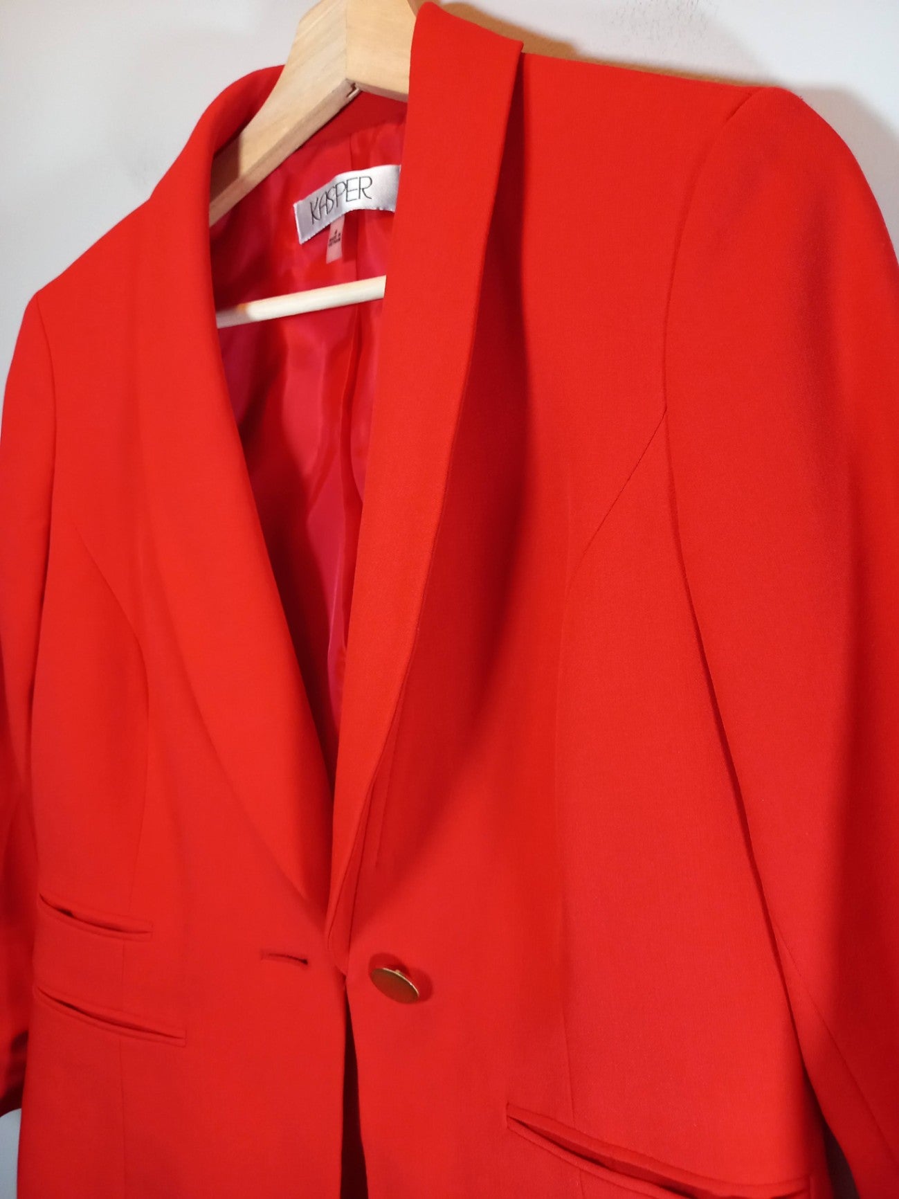 Kasper Red Blazer Sz 4