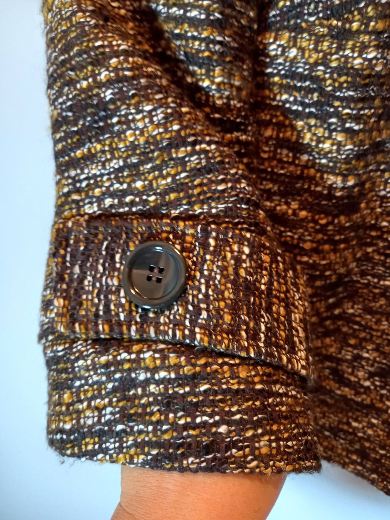 Style & Co Multi Colour Brown Jacket Sz 6