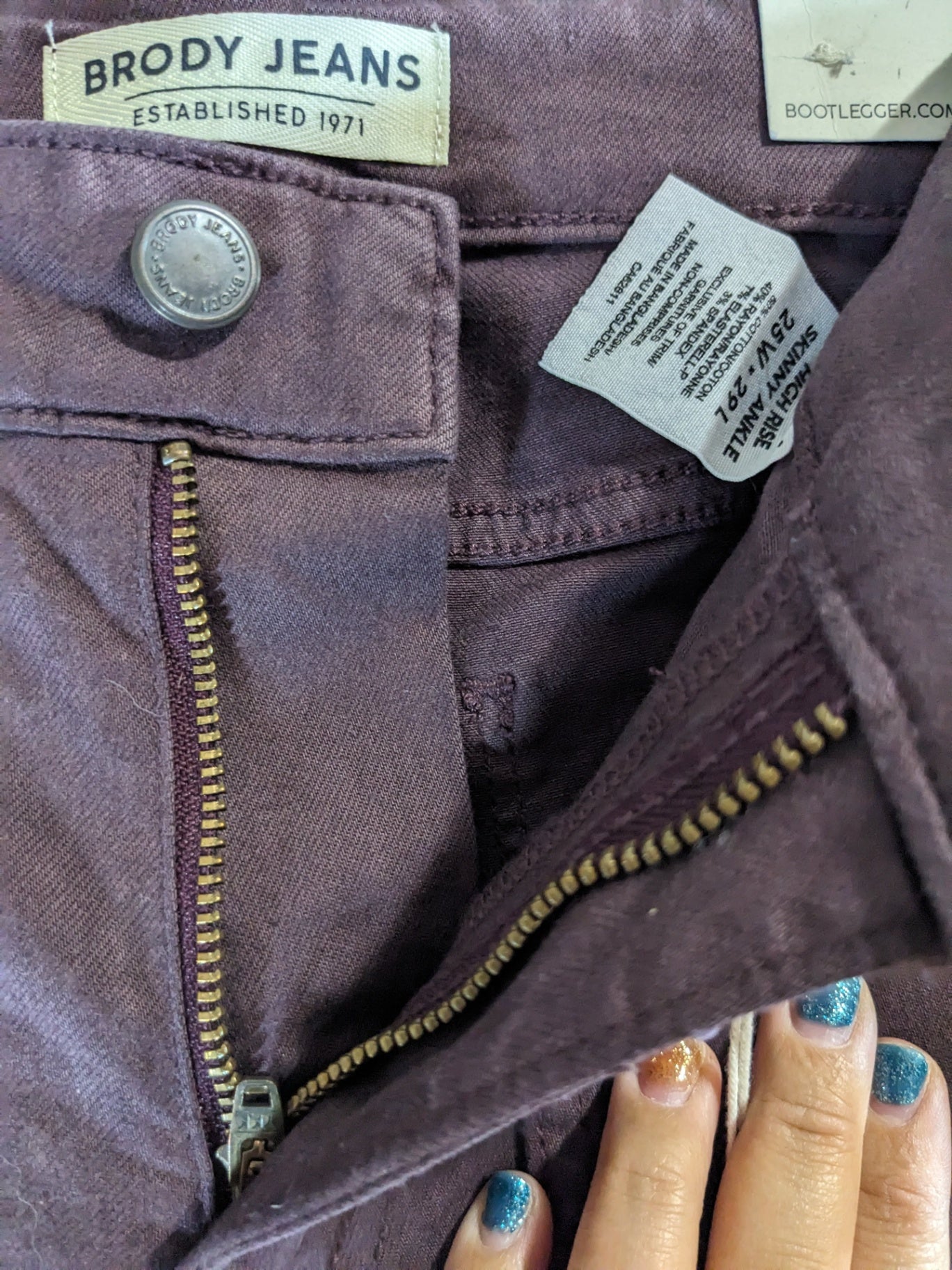 NWT Brody Jeans high rise ankle jeans - SZ 25