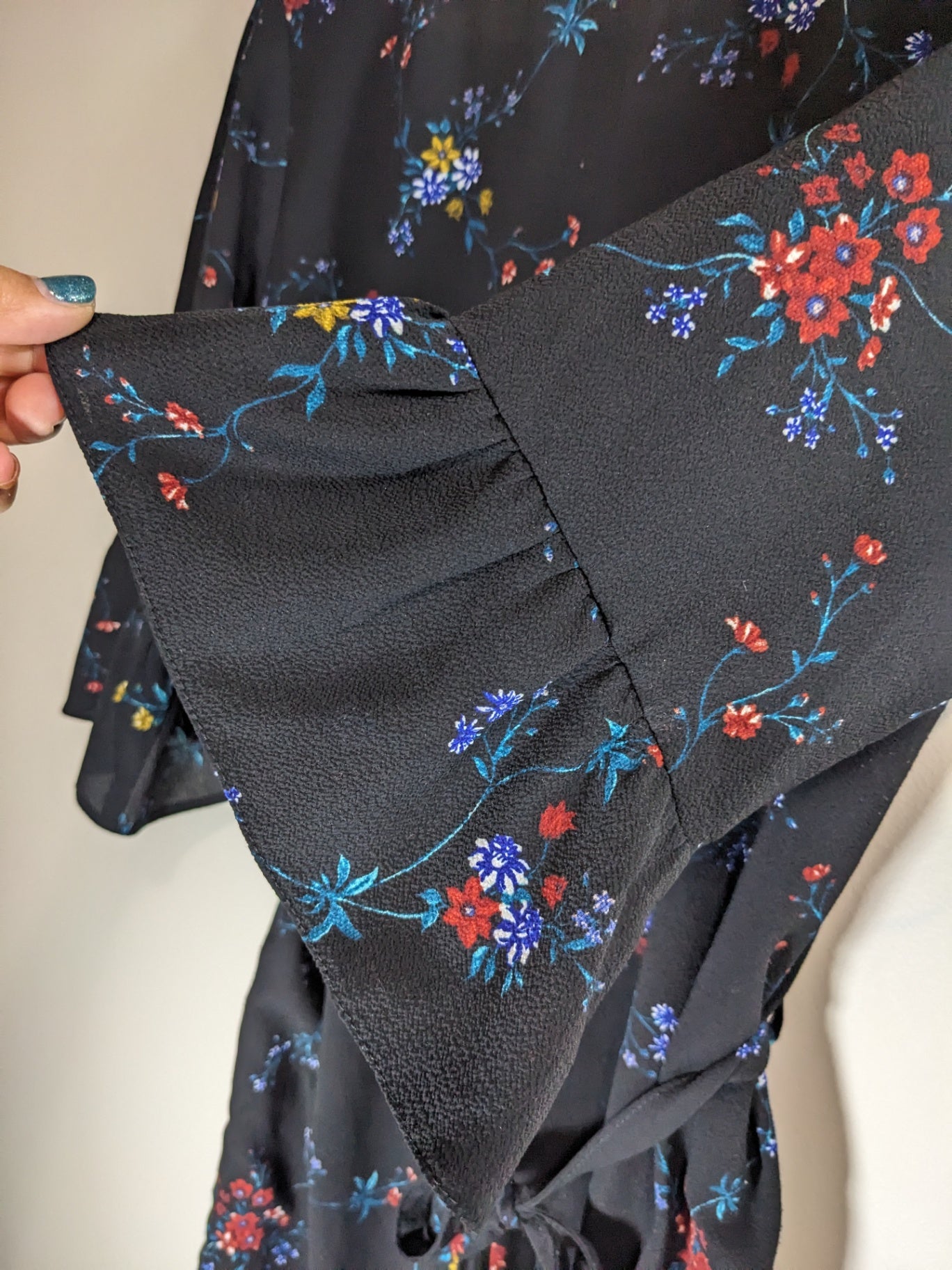 Papaya Black Floral Dress (UK) Sz 12