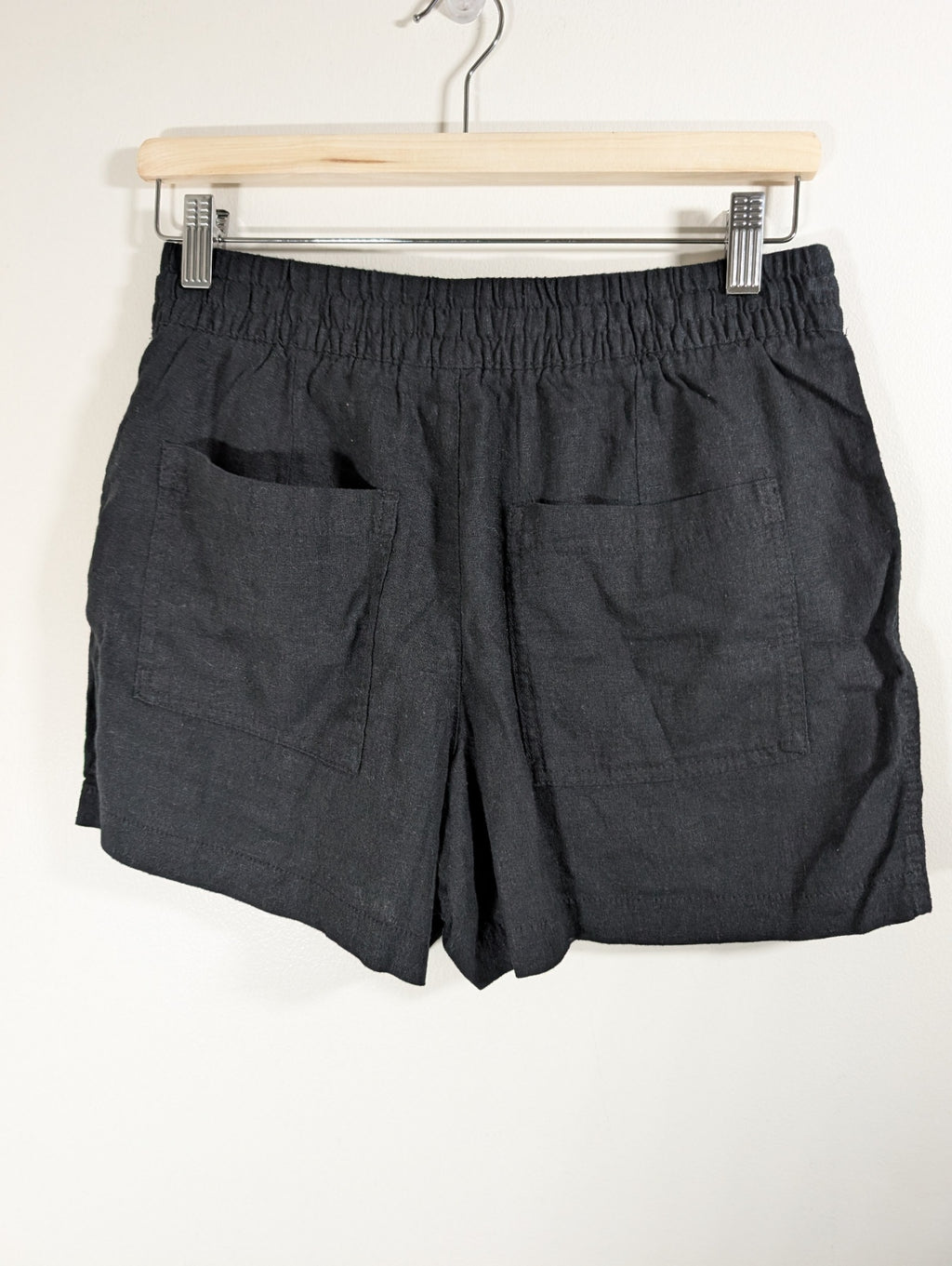 Gap black linen-blend shorts - Small