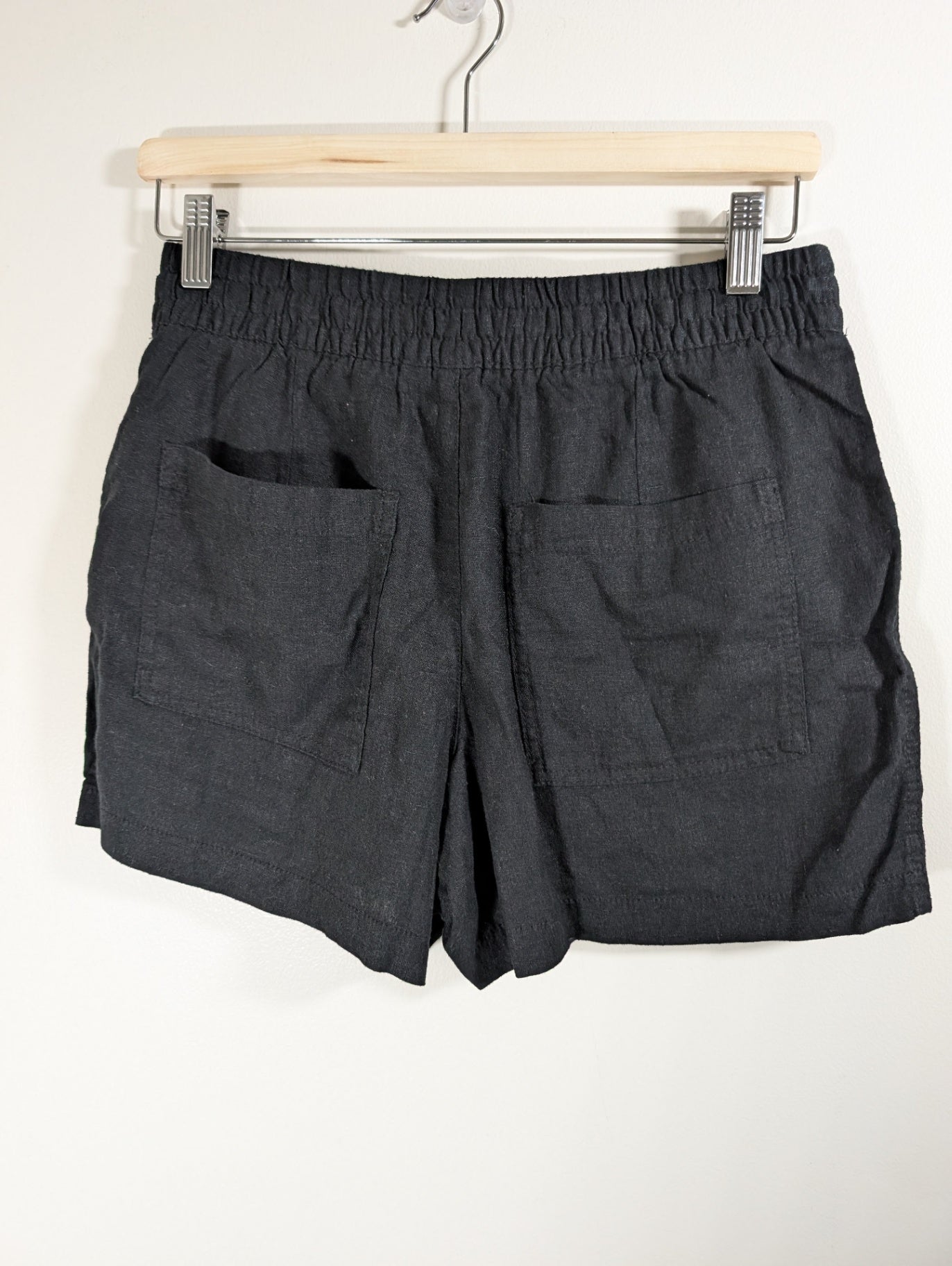 Gap black linen-blend shorts - Small