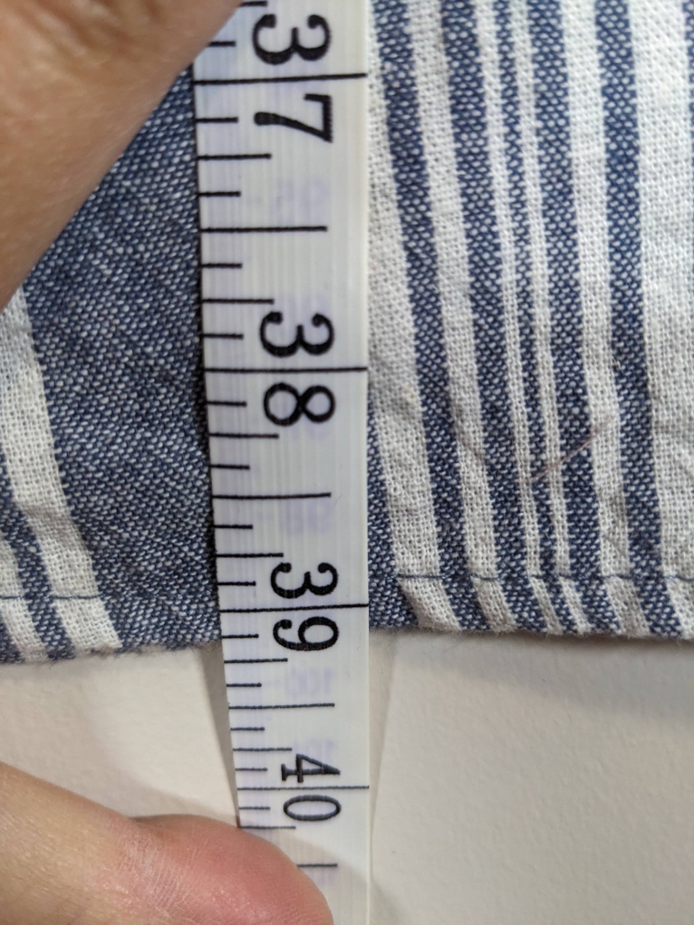 Pink Rose Striped Linen Pants - Small