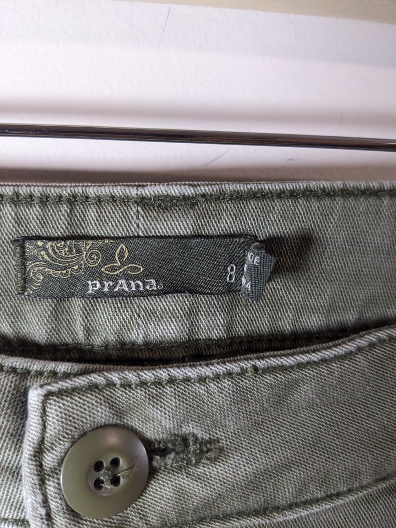 PrAna button fly pants - SZ 8 