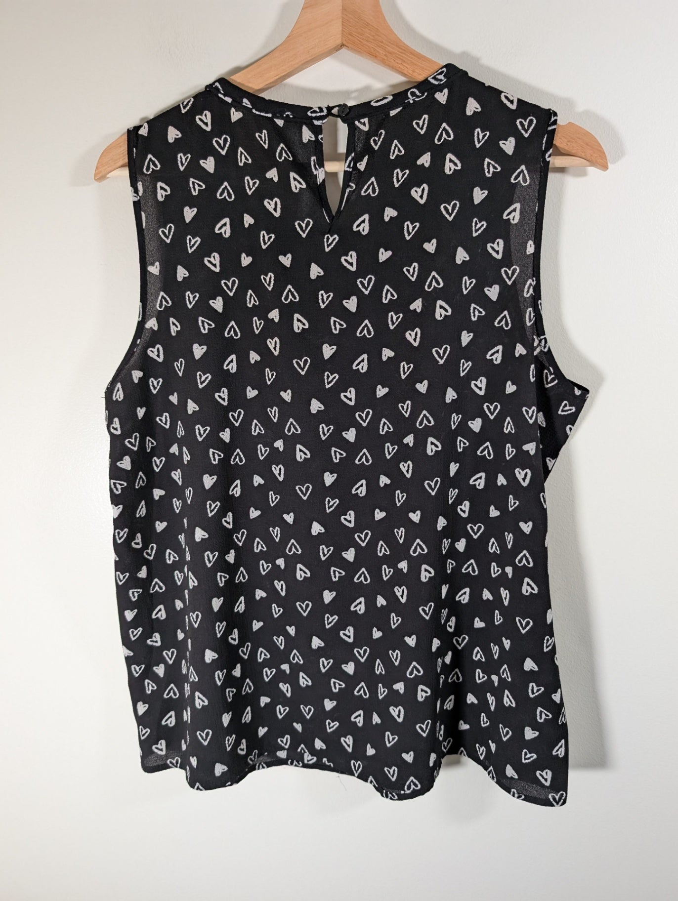 No label Black Heart Blouse - Large