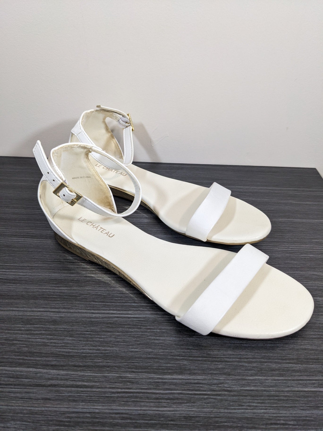Le Chateau White Sandals