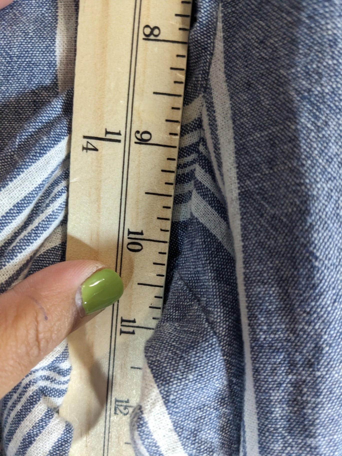 Pink Rose Striped Linen Pants - Small