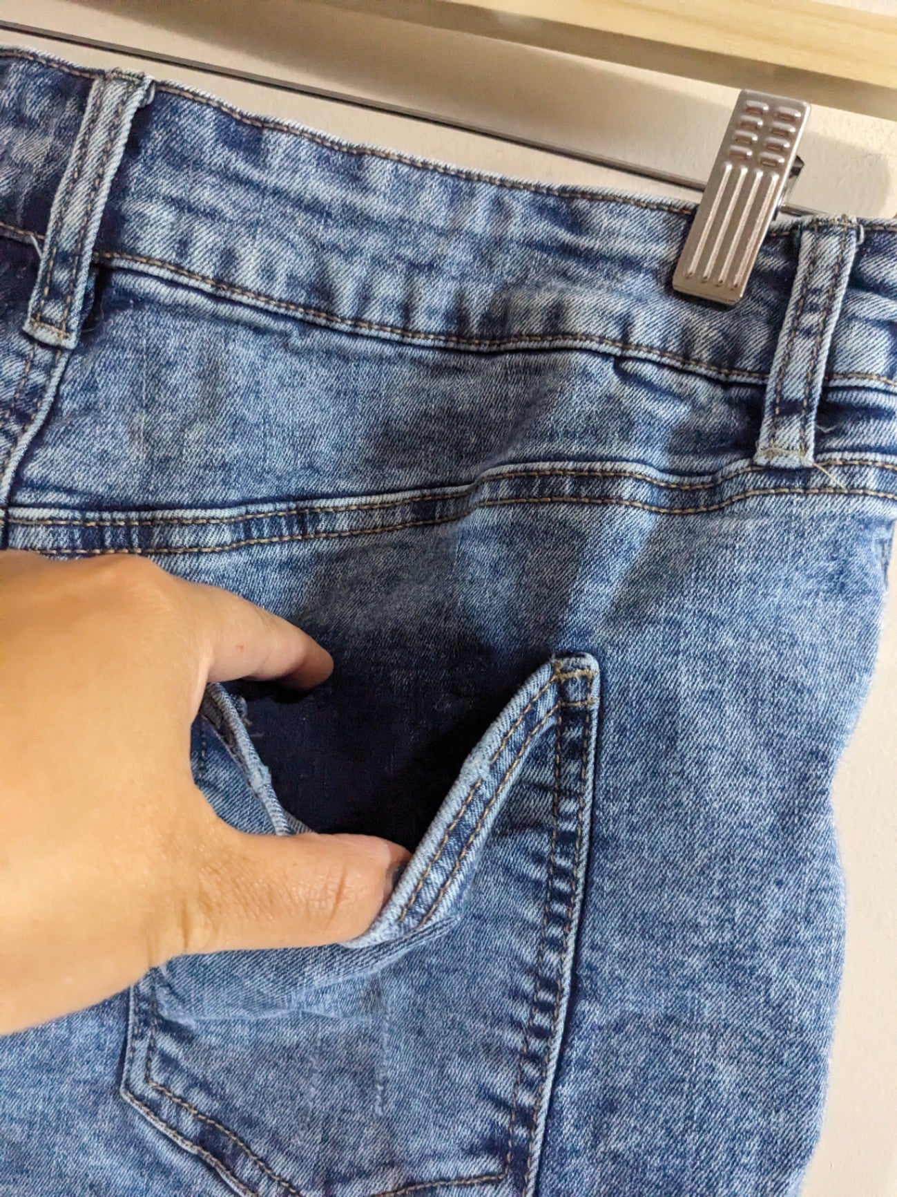 Warehouse One distressed denim shorts - SZ 6