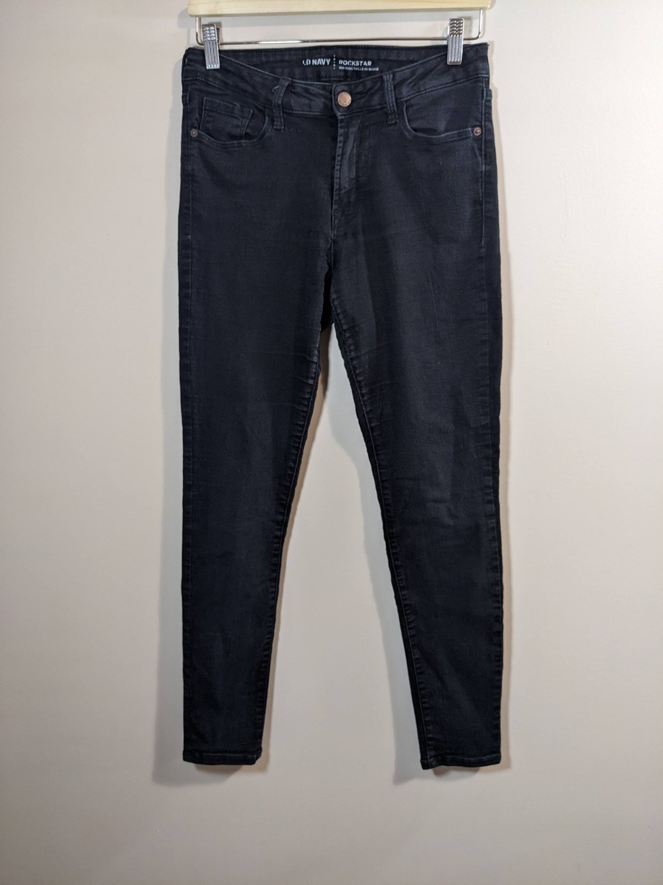 Old Navy Rockstar Black Jeans - Sz 8