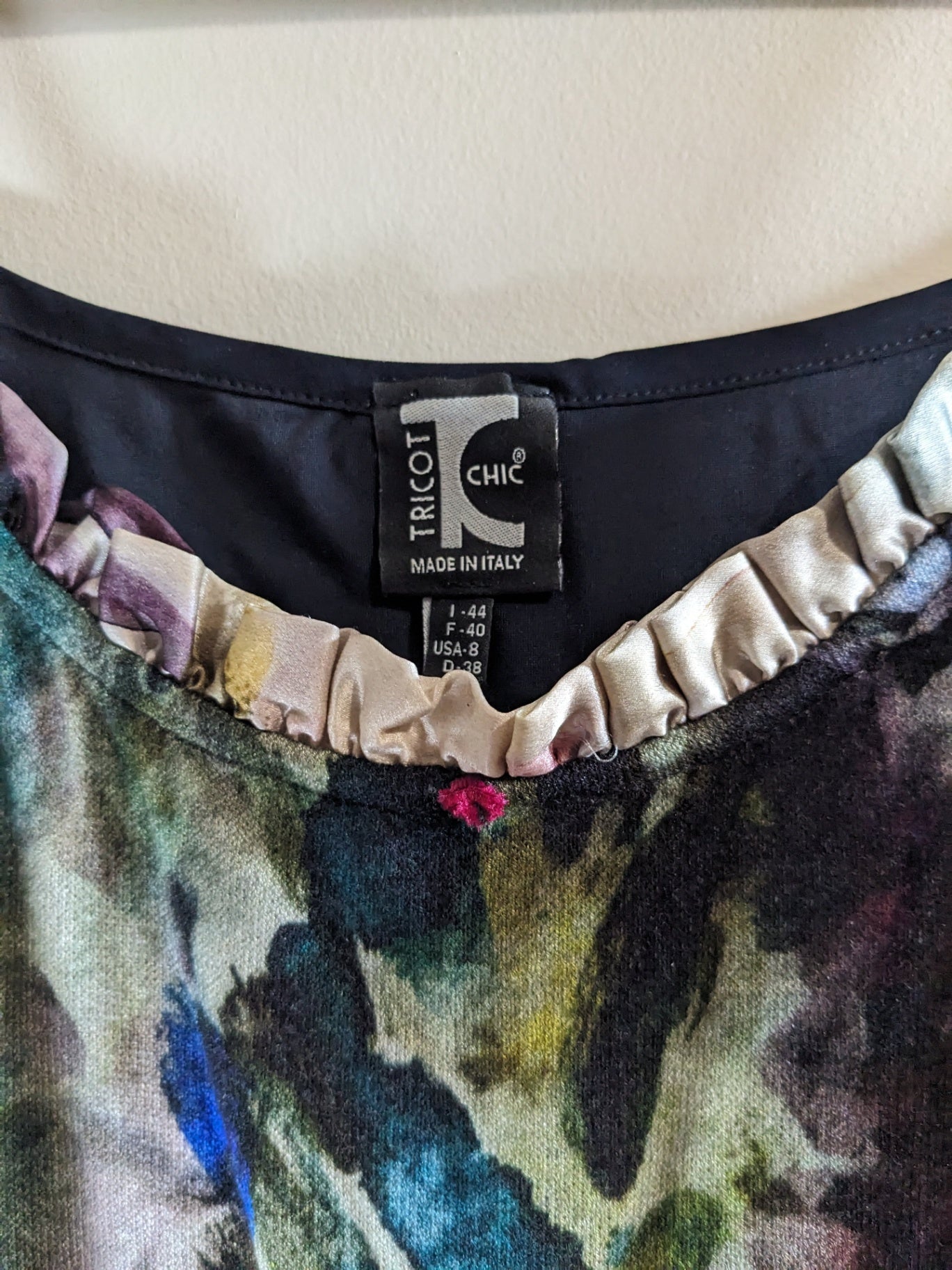 Tricot Chic Floral Tank Top - Sz 8