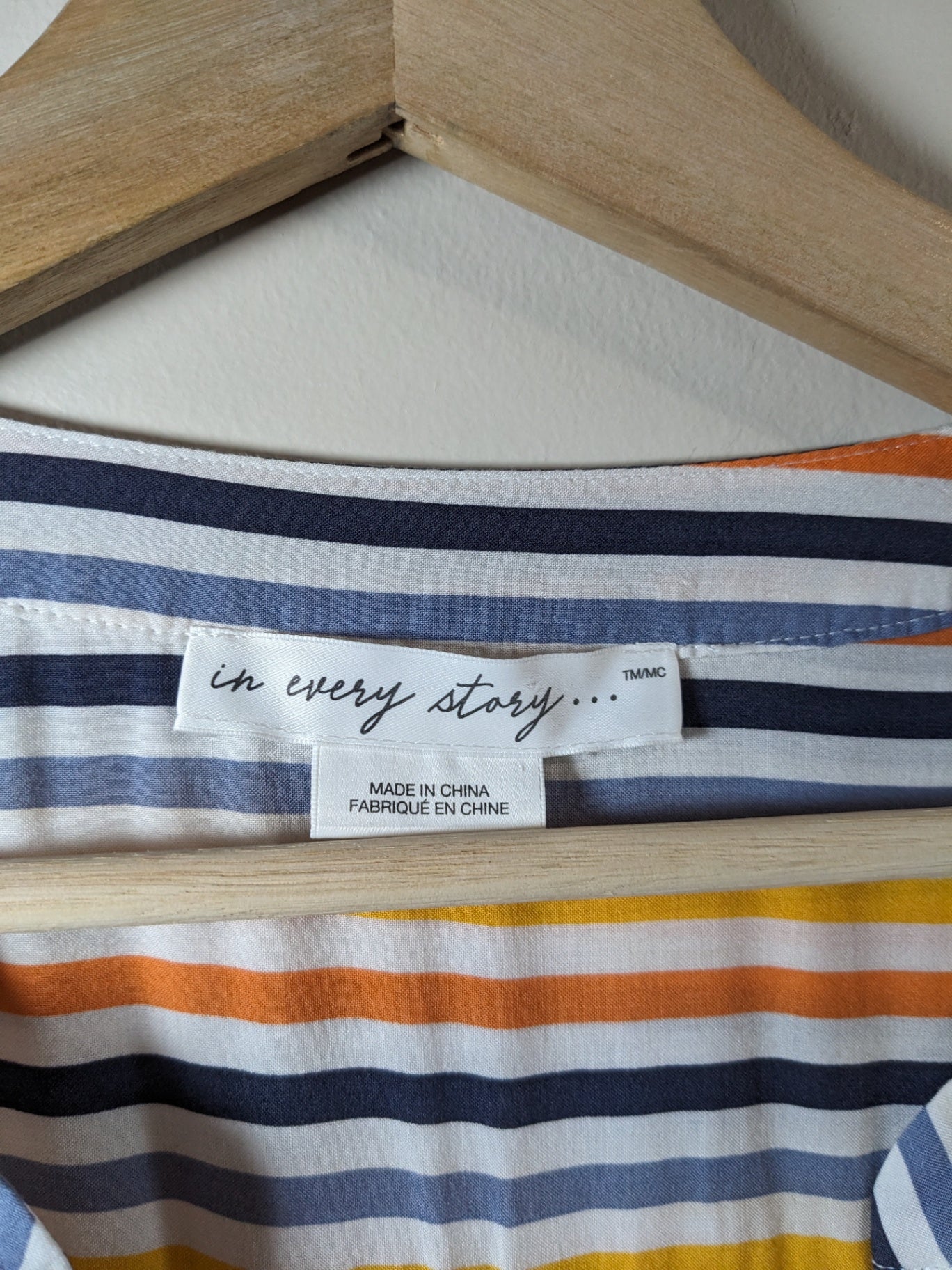 In Every Story Striped Long-sleeve Blouse - appears to be XL