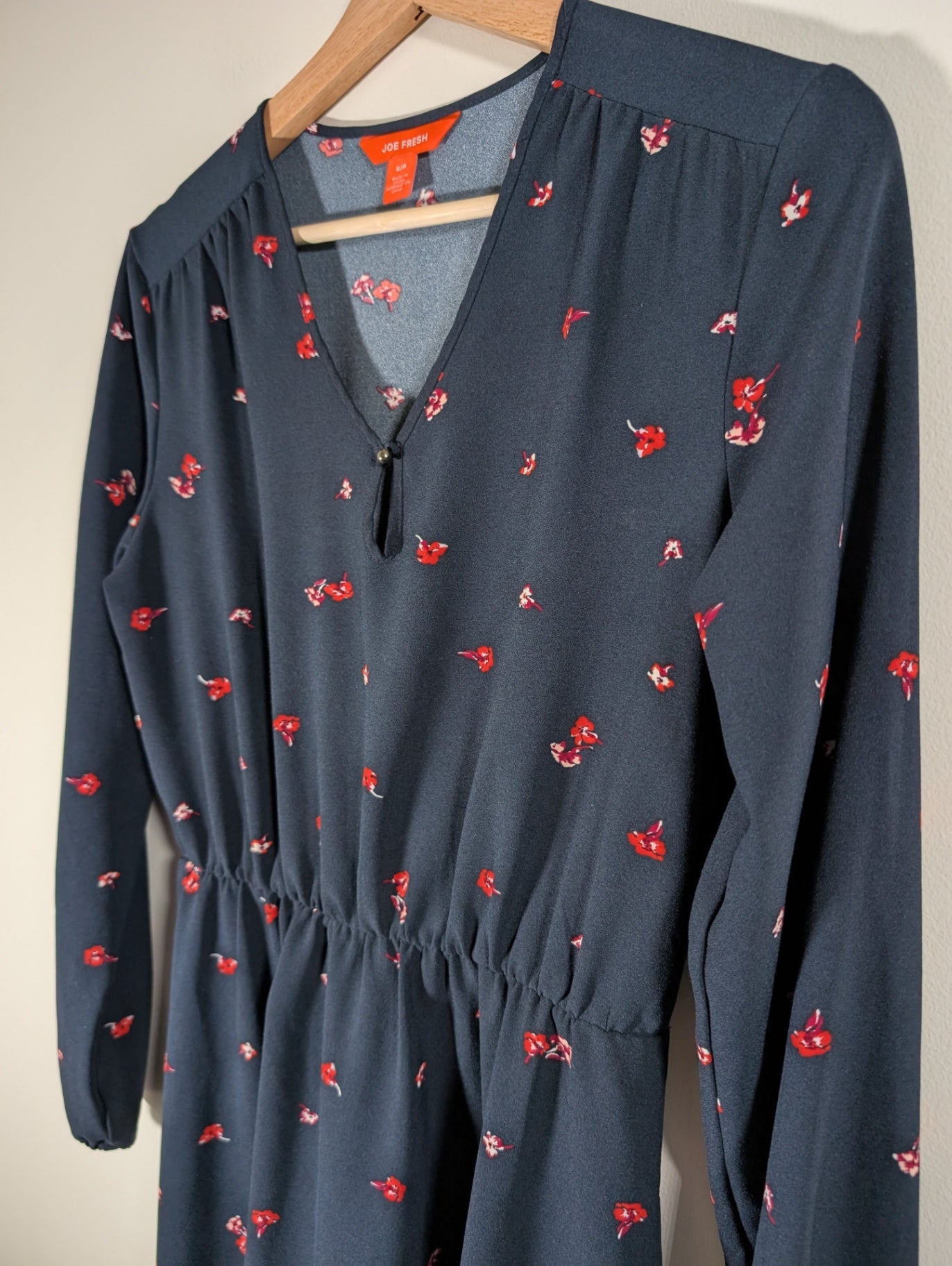 Joe Fresh Navy Floral Dress - Small