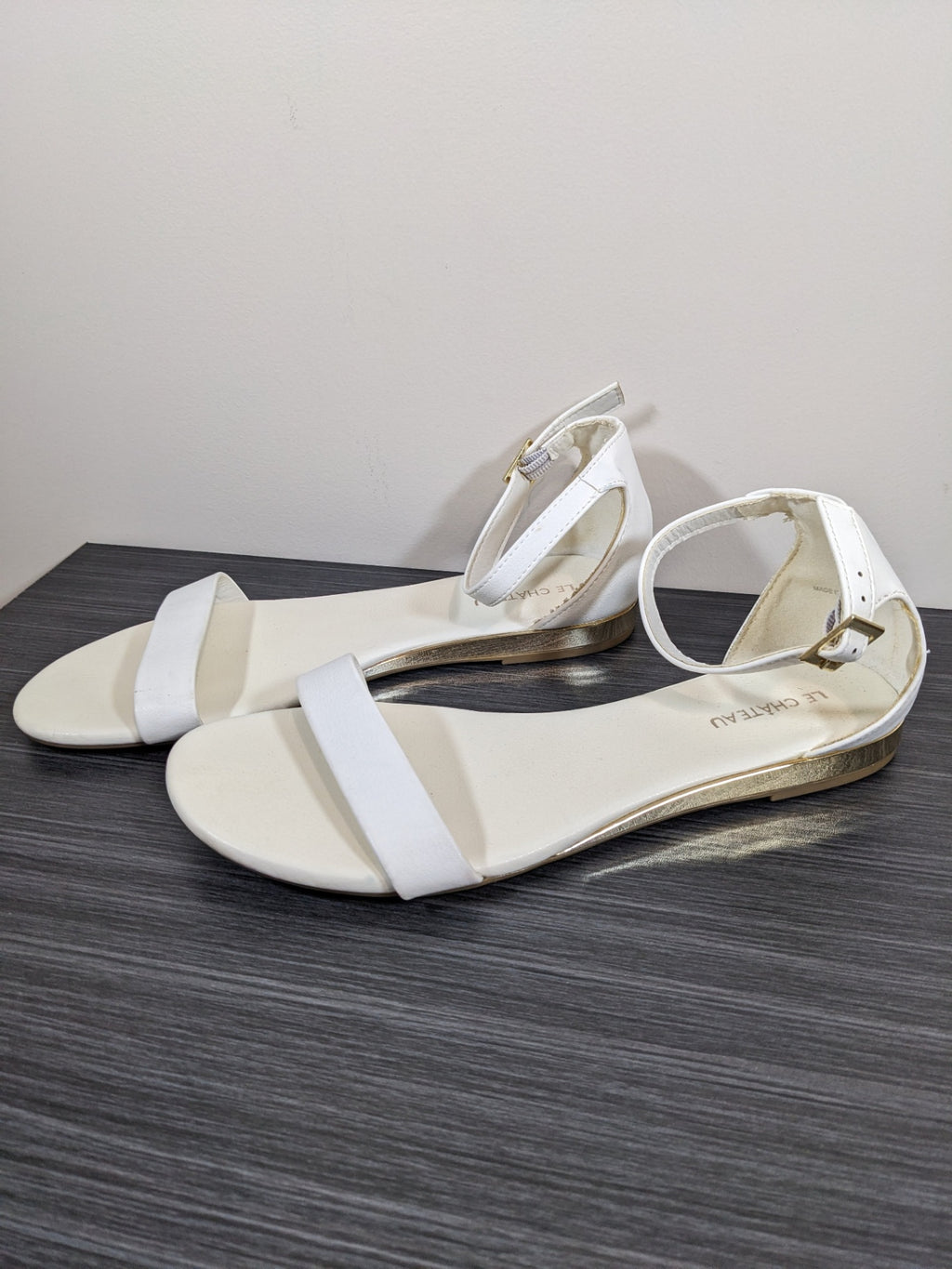 Le Chateau White Sandals