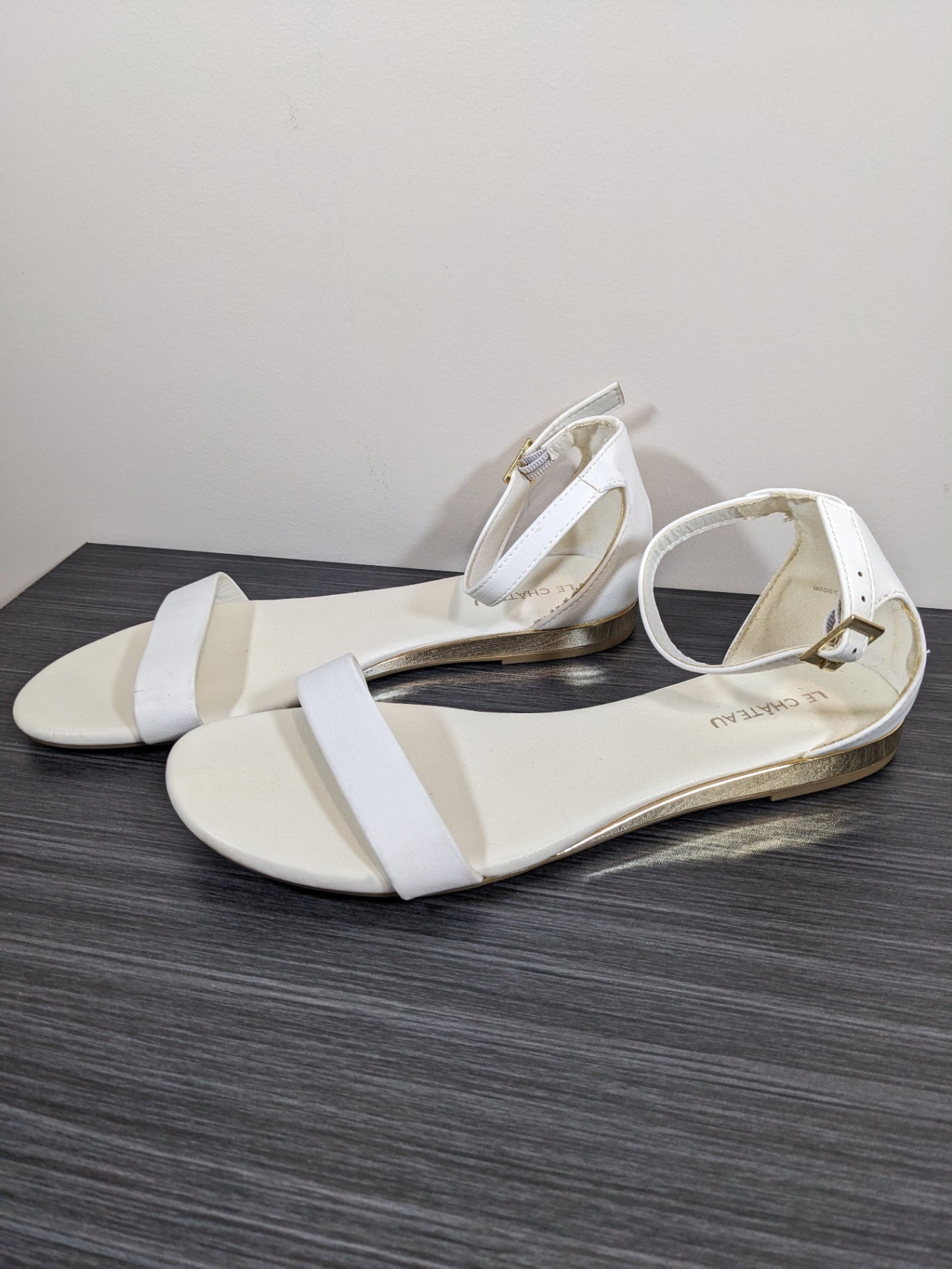 Le Chateau White Sandals