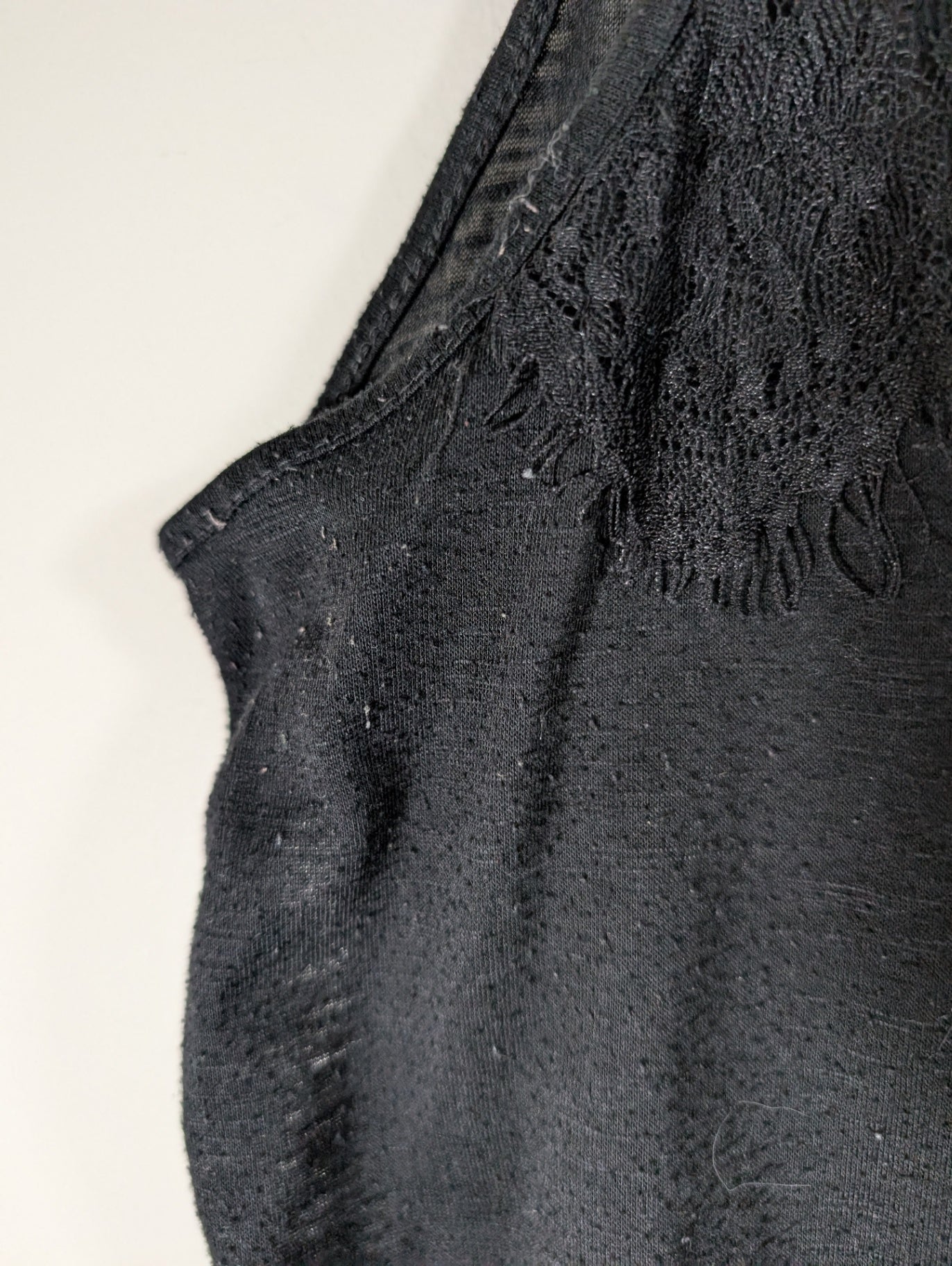 No label Black Collared Blouse - Small