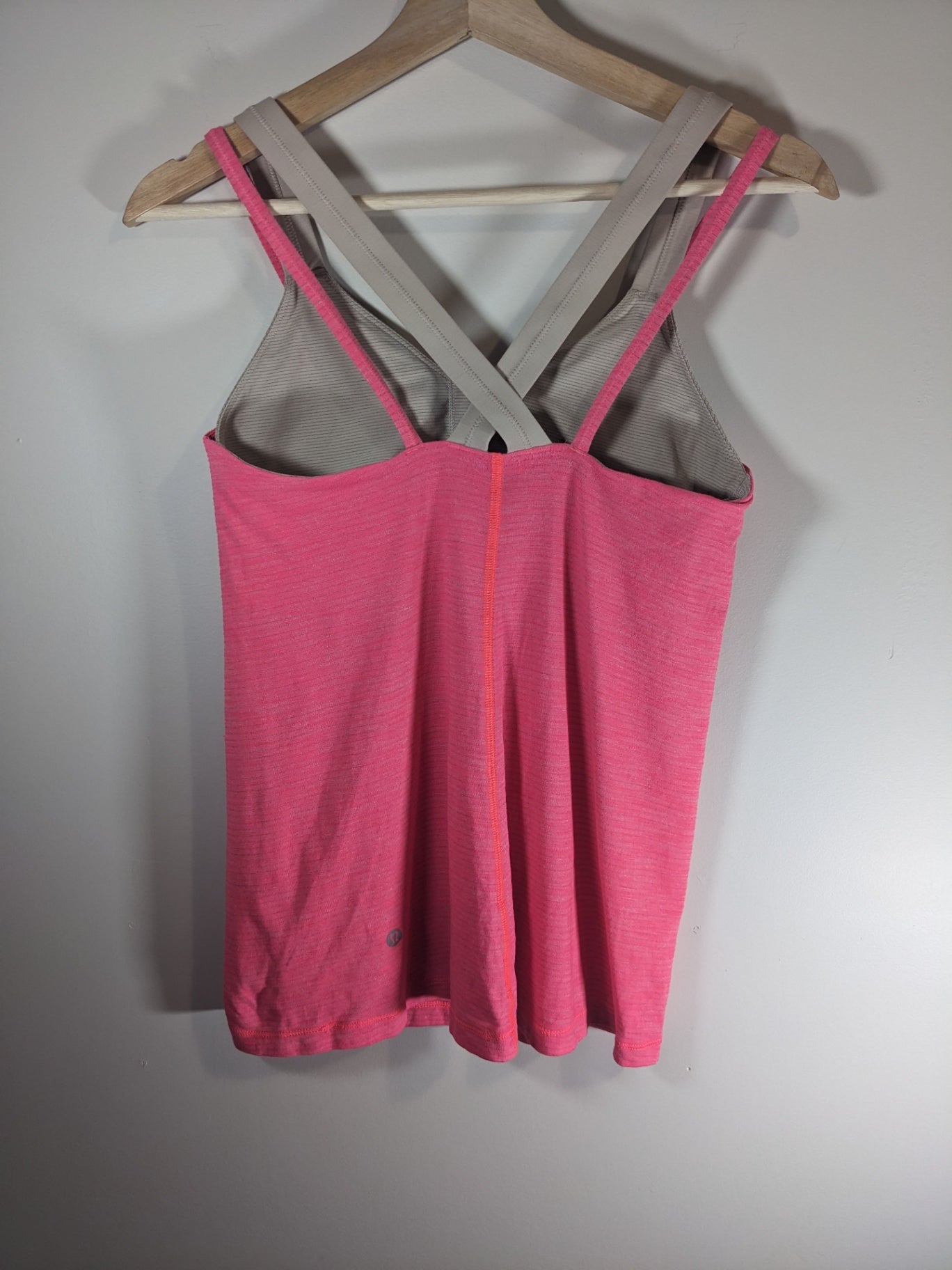 Lululemon Heathered Coral Strappy Run for Gold Tank - Sz 8