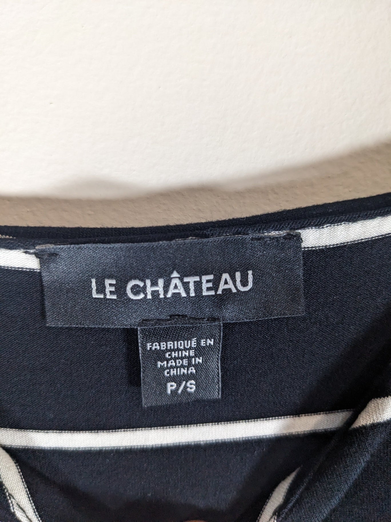 Le Chateau Striped Dress - Small