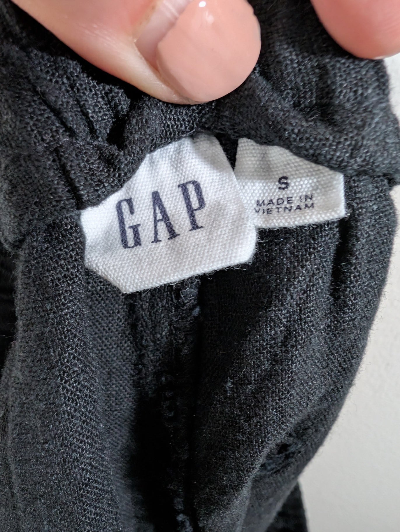 Gap black linen-blend shorts - Small