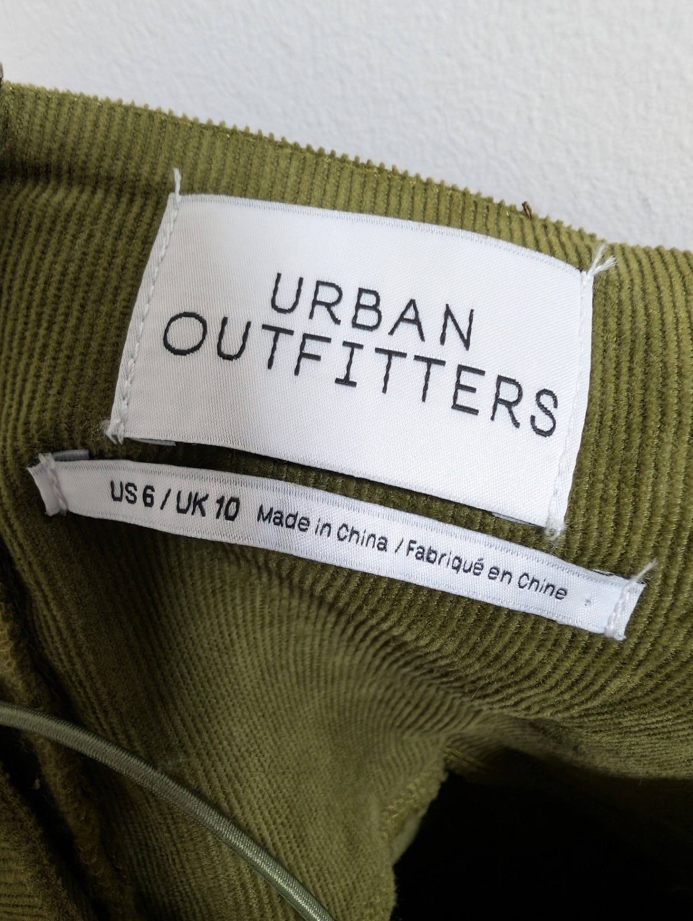 Urban Outfitters green corduroy dress - SZ 6