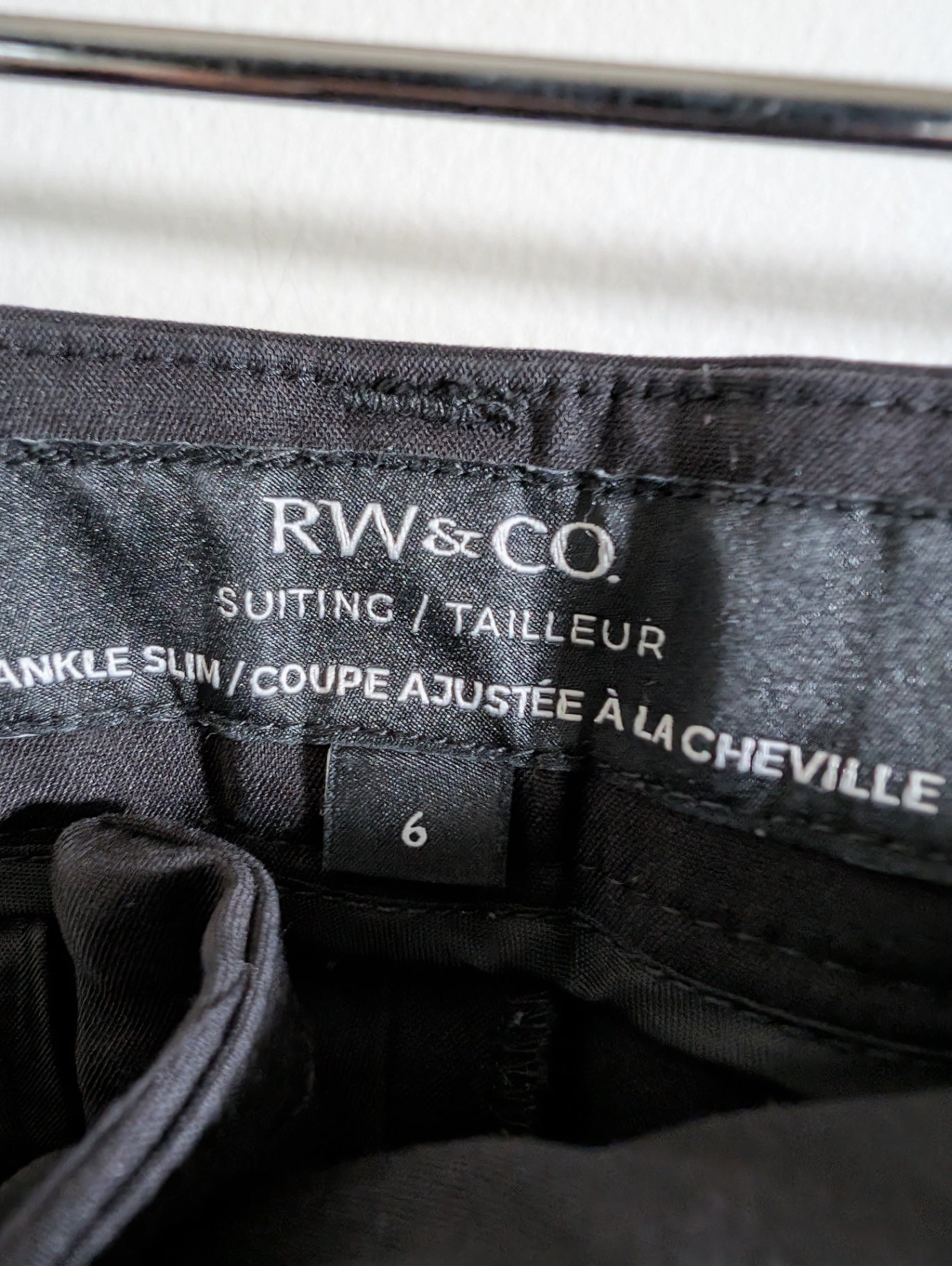 RW&Co. ankle slim suit pants - SZ 6