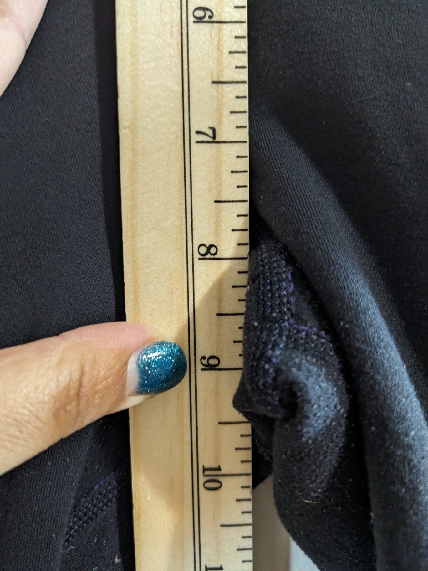 Lululemon Black/Purple Reversible Leggings - Sz 8