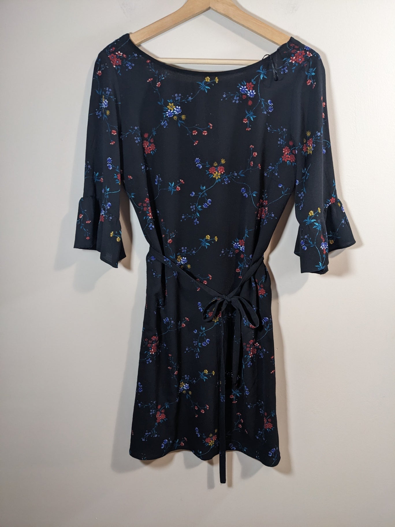 Papaya Black Floral Dress (UK) Sz 12