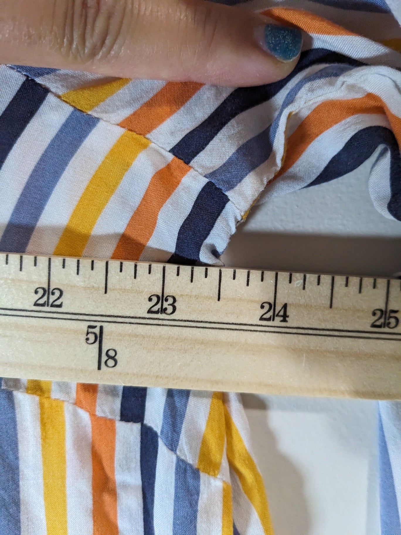 In Every Story Striped Long-sleeve Blouse - appears to be XL