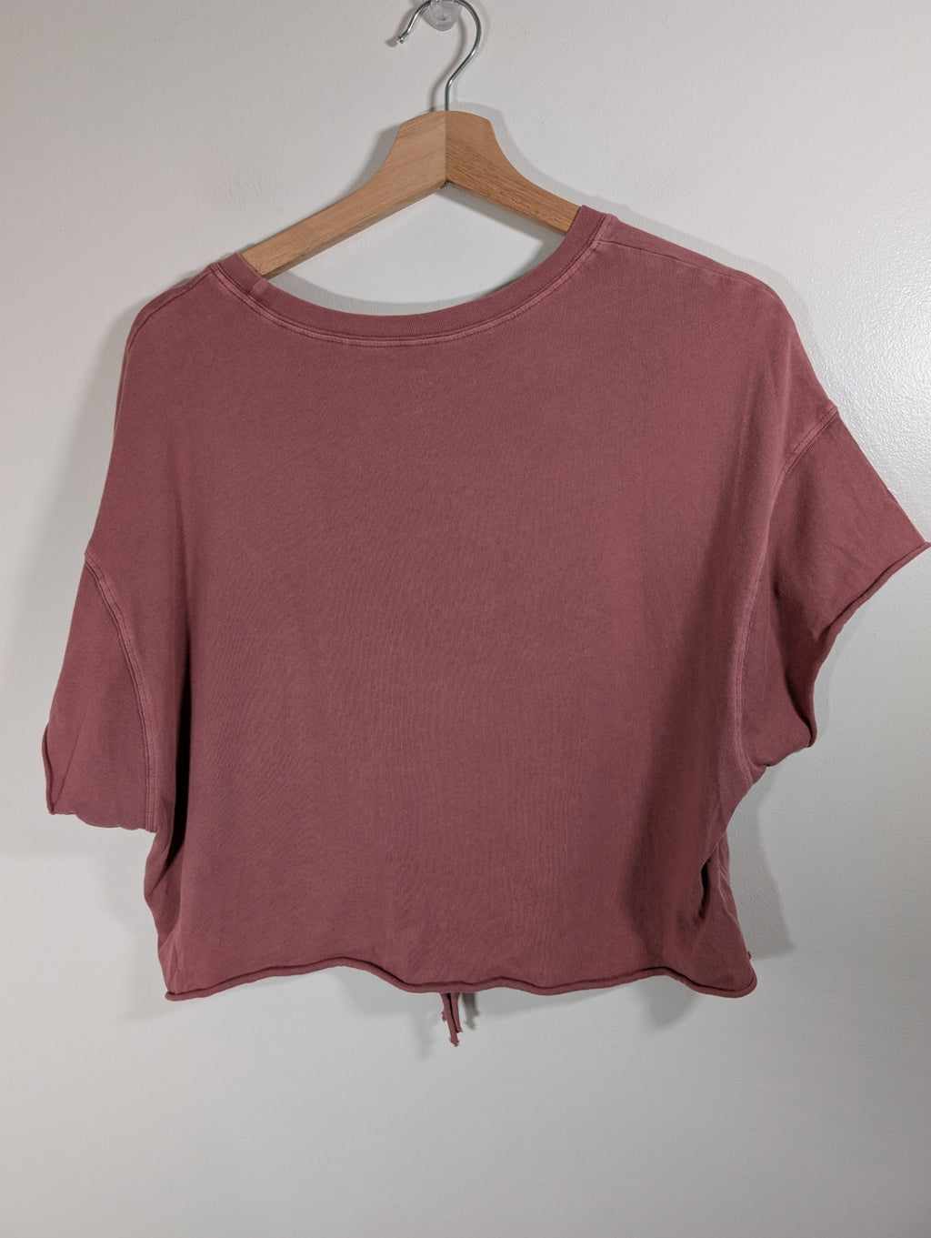 Offline by Aerie crop tie front tee - Small
