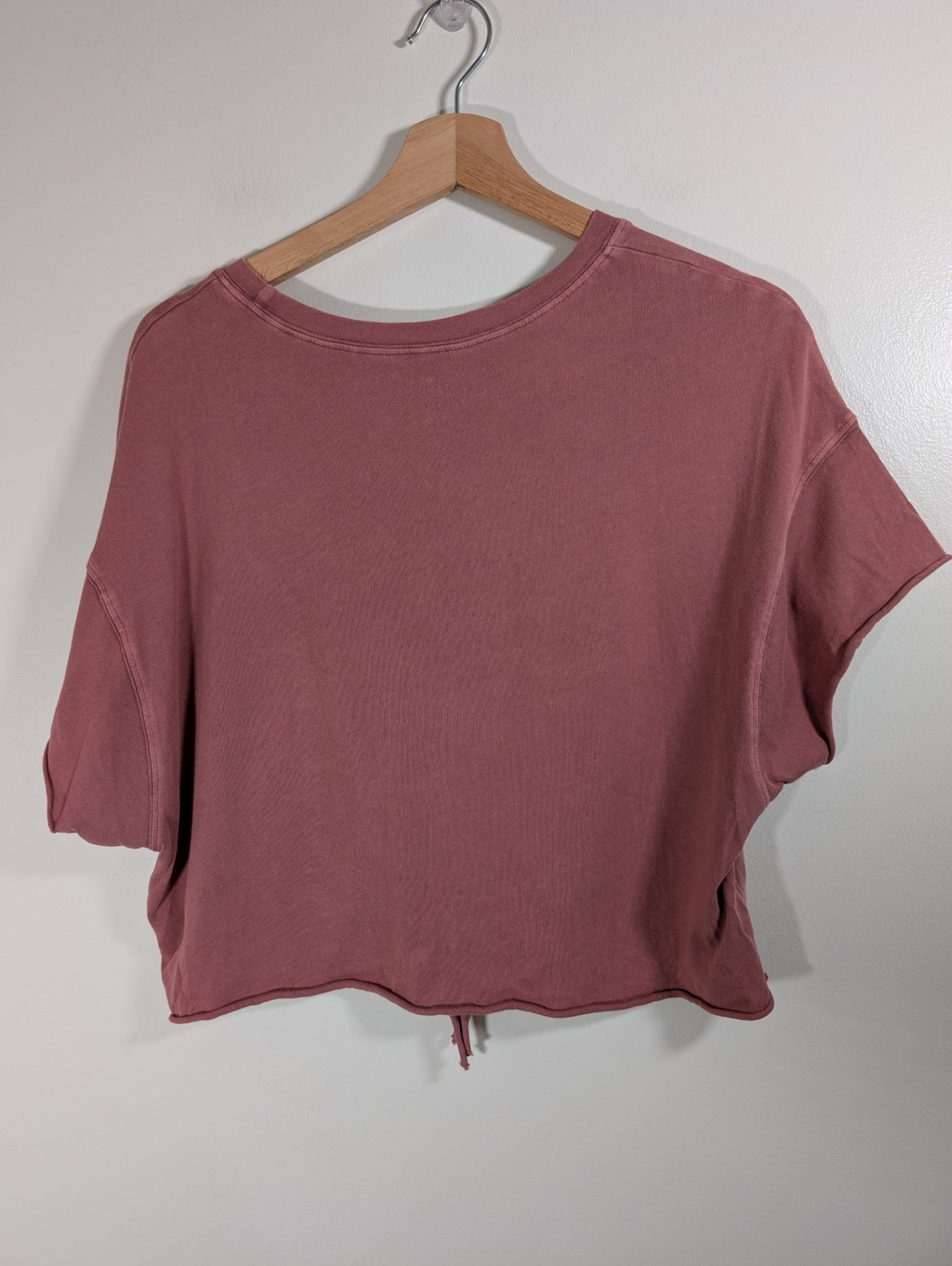 Offline by Aerie crop tie front tee - Small