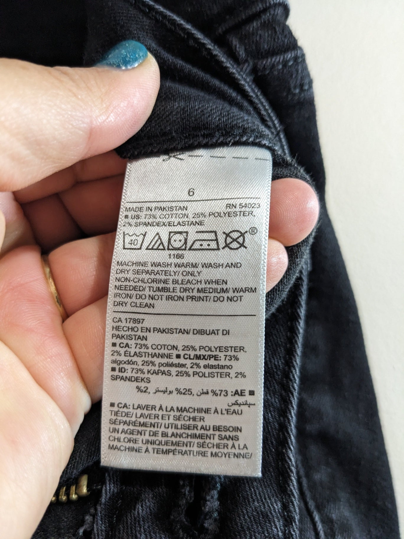 Old Navy Rockstar Black Jeans Sz 6