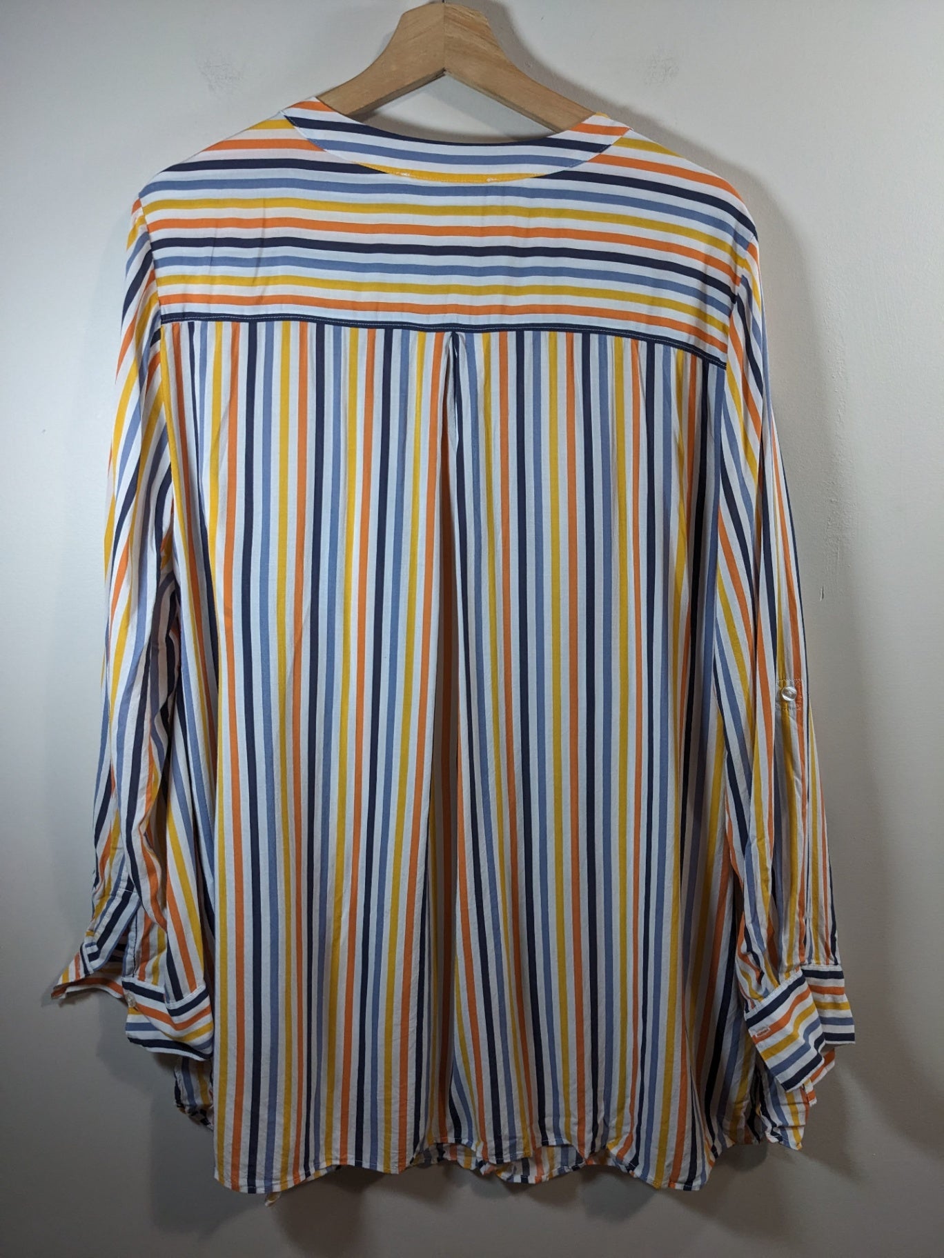 In Every Story Striped Long-sleeve Blouse - appears to be XL