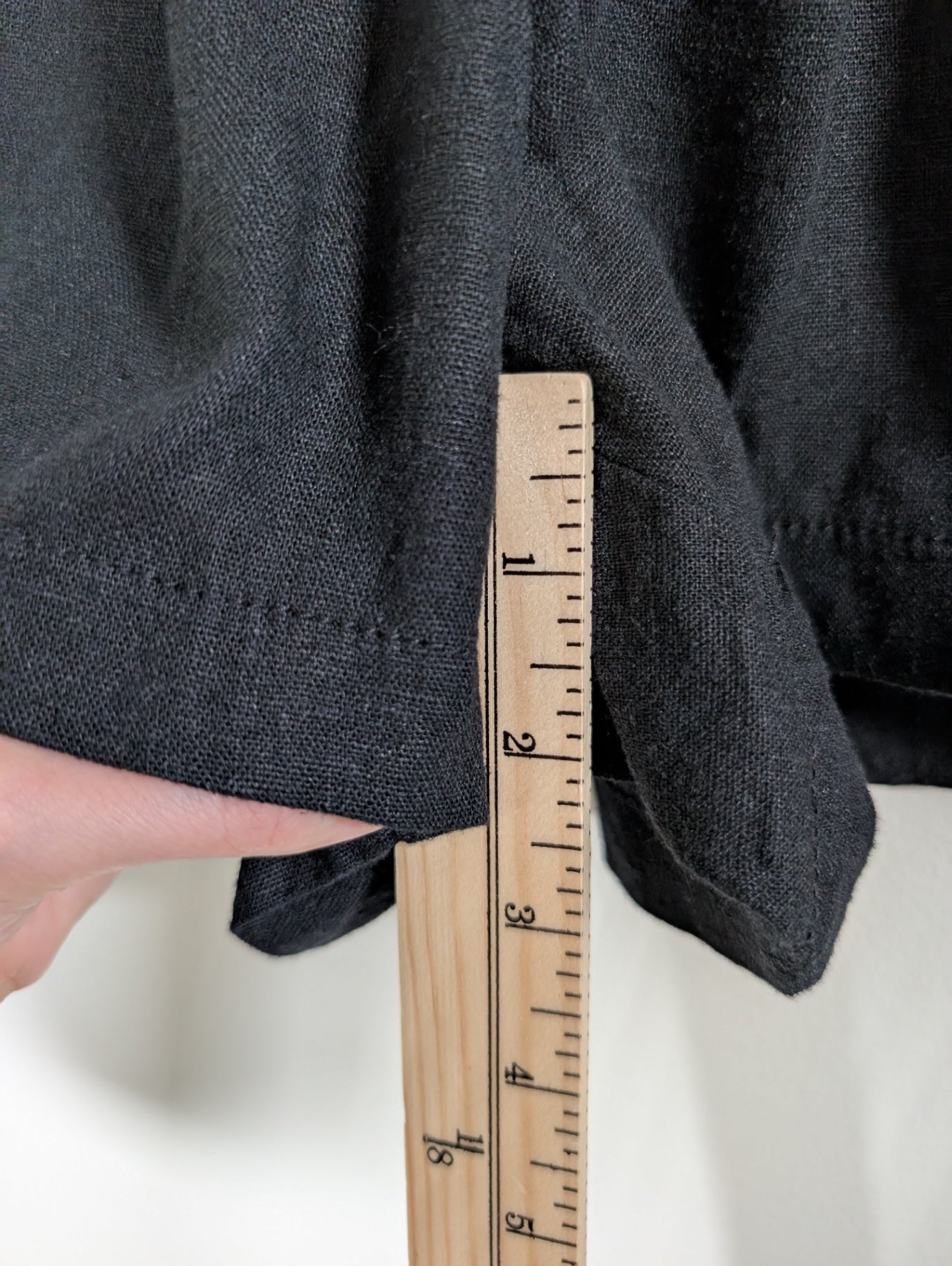 Gap black linen-blend shorts - Small