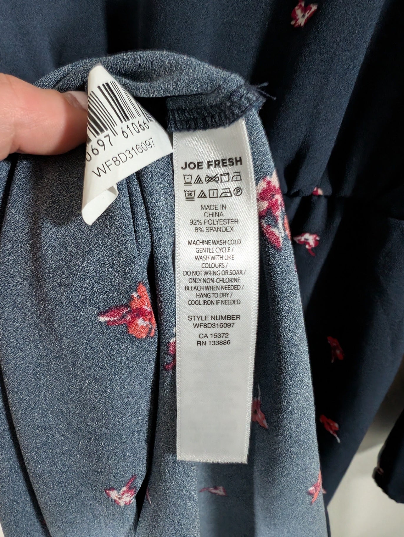 Joe Fresh Navy Floral Dress - Small
