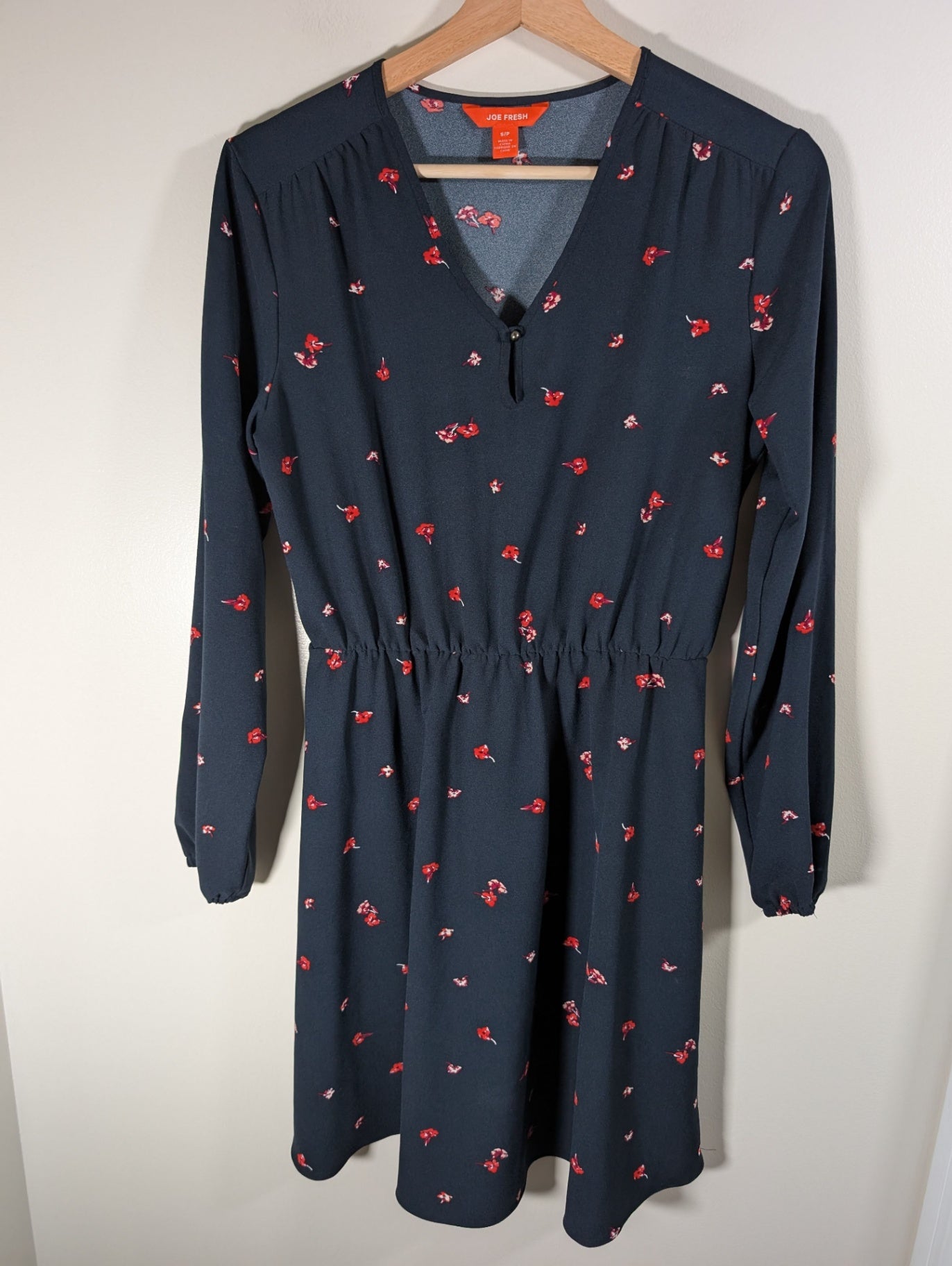 Joe Fresh Navy Floral Dress - Small