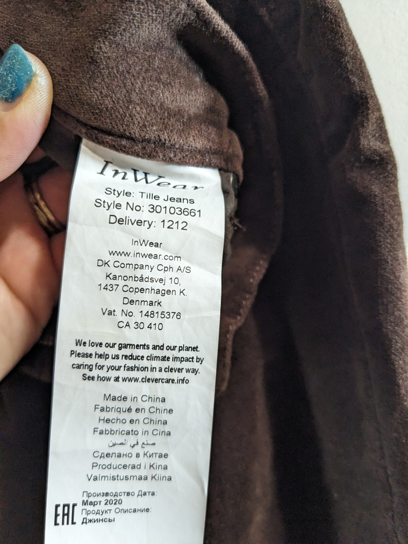 Inwear pants - SZ 31