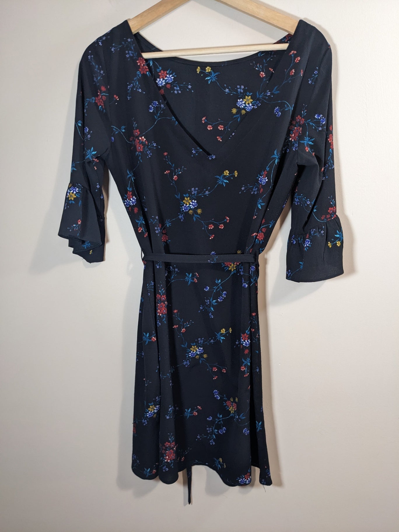Papaya Black Floral Dress (UK) Sz 12