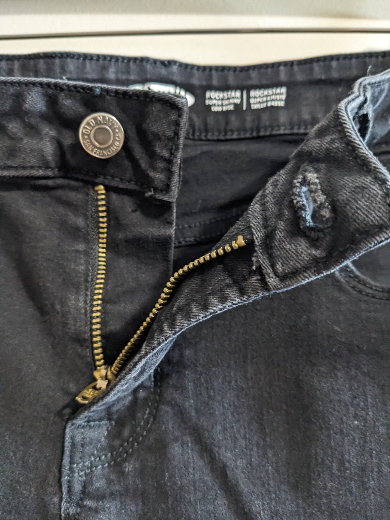Old Navy Rockstar Black Jeans Sz 6