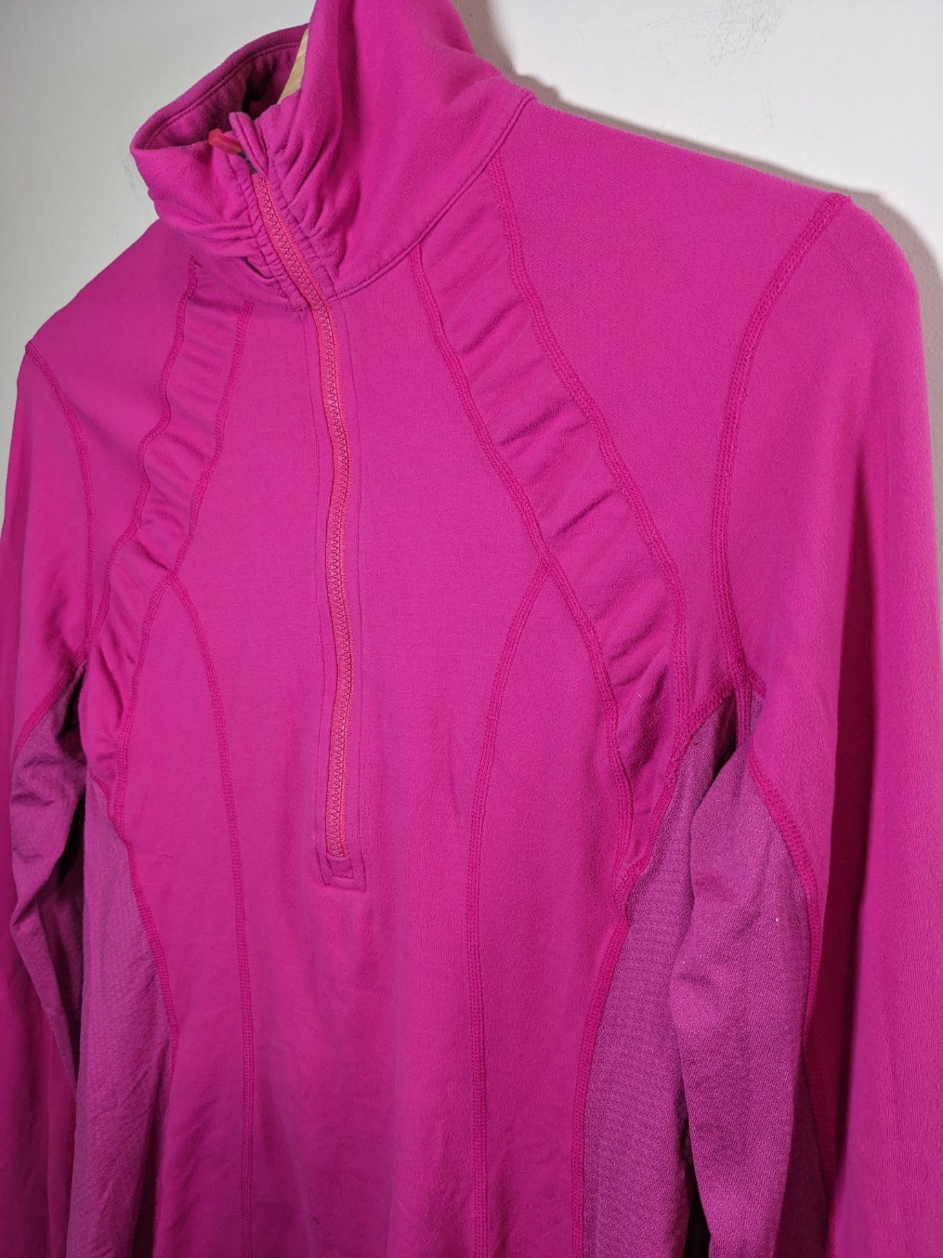 Lululemon Pink Long-Sleeve Half-zip Sz 8