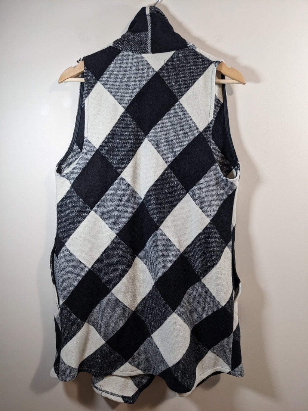 Taile Checked Open Vest - Small