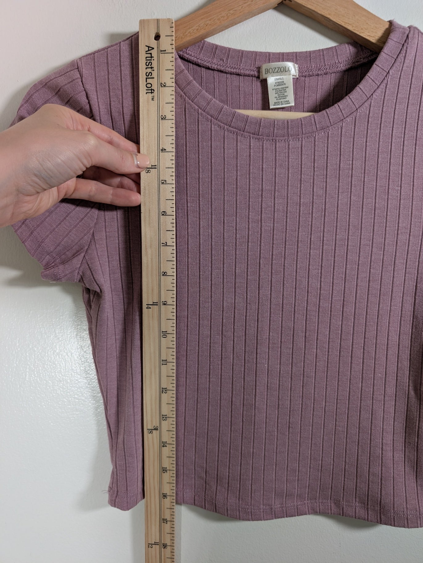 Bozzolo purple crop t-shirt - Small